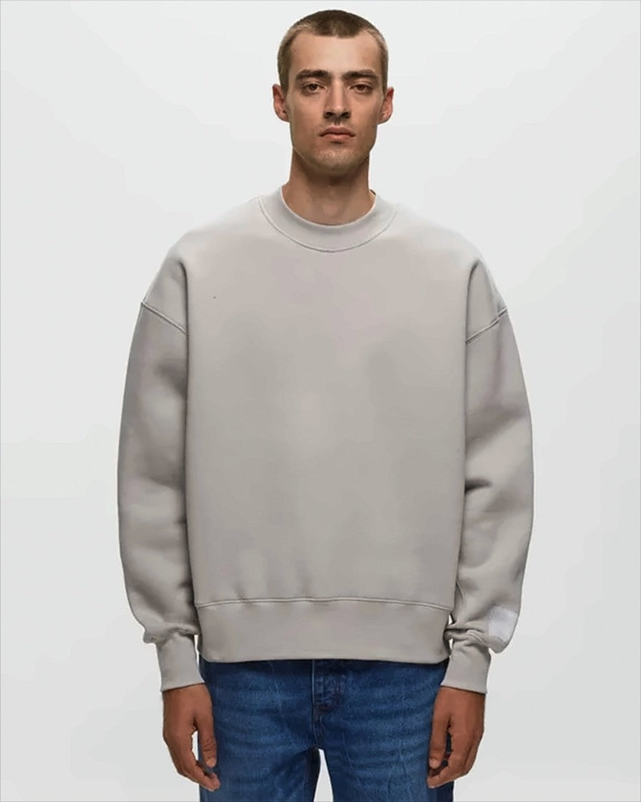 Relaxed Fit Sweatshirt with Satin Patch Detail