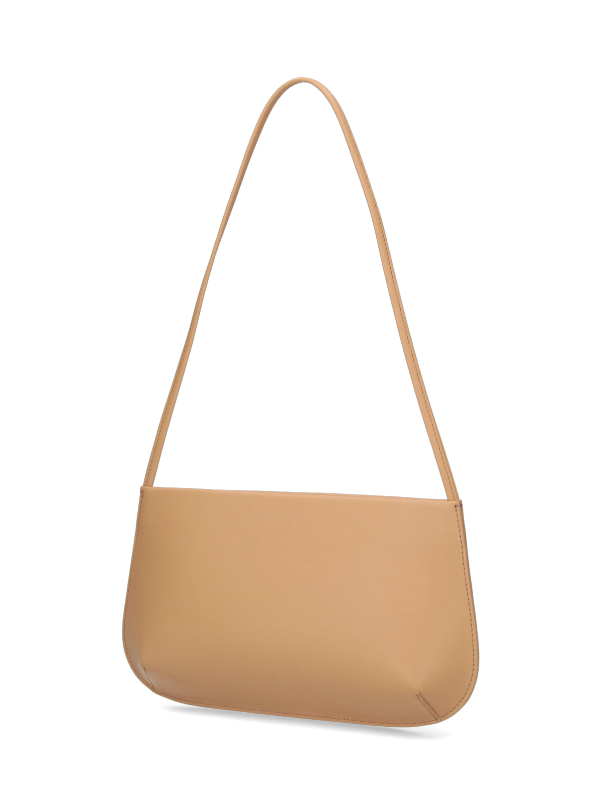 Beige Calf Leather BRA Shoulder Bag