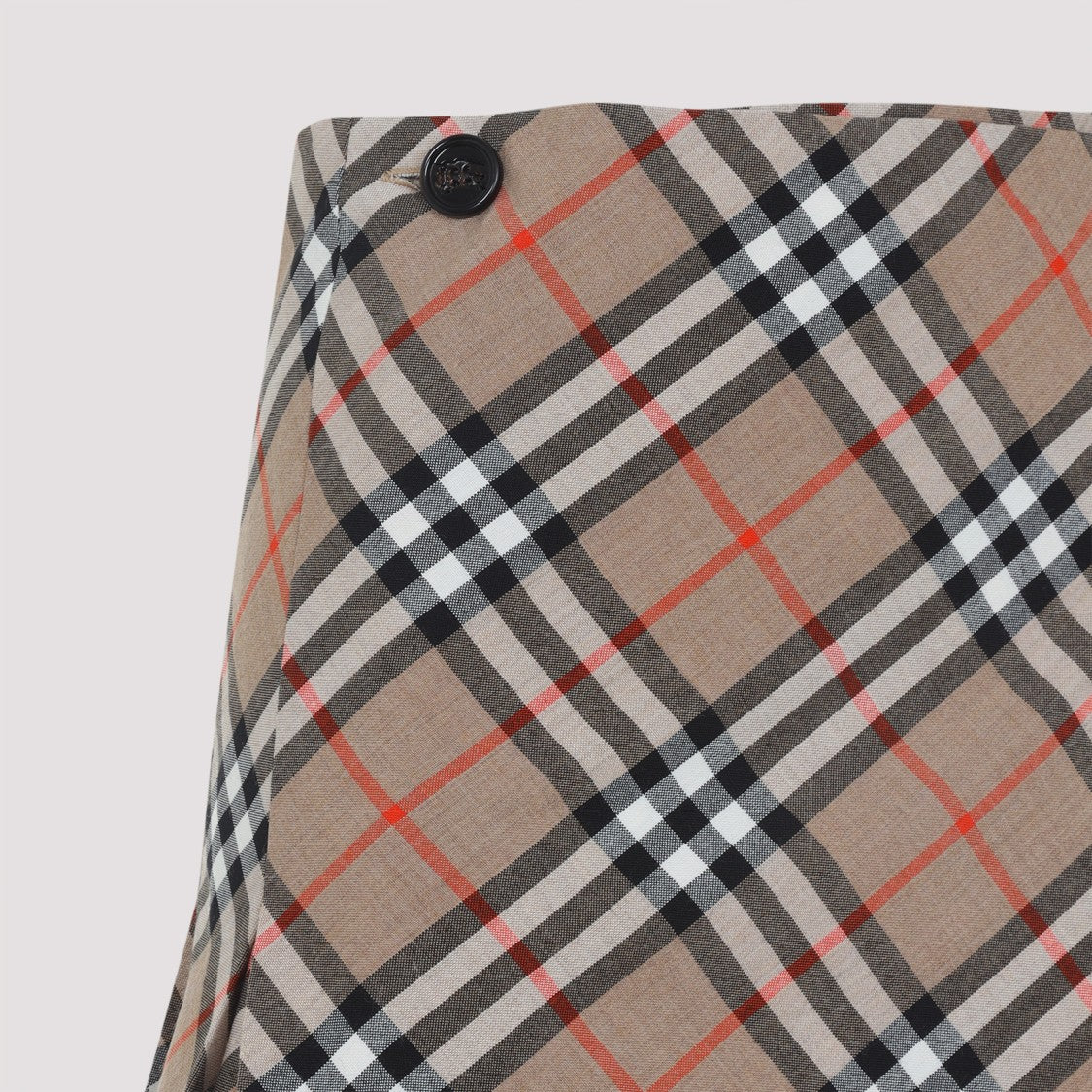 Plaid Skirt With Frayed Hem