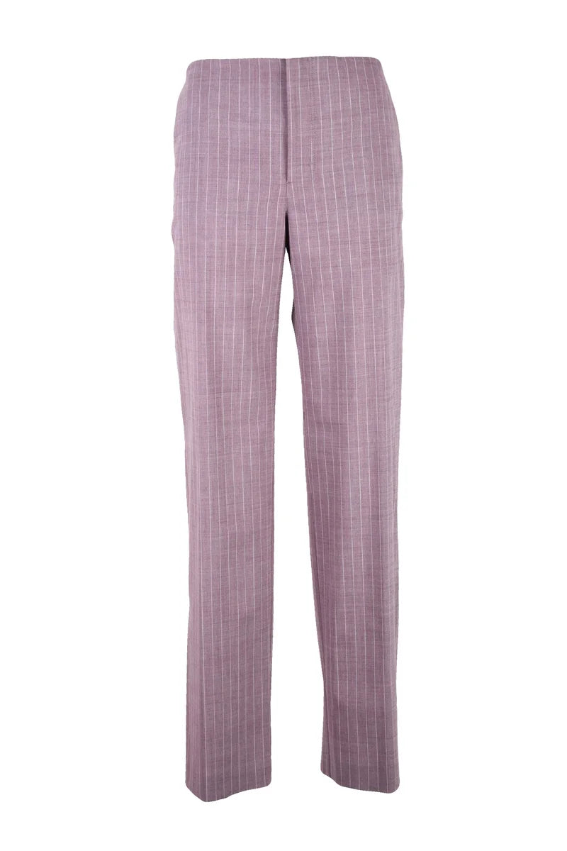 Tailored Fit Purple Trousers