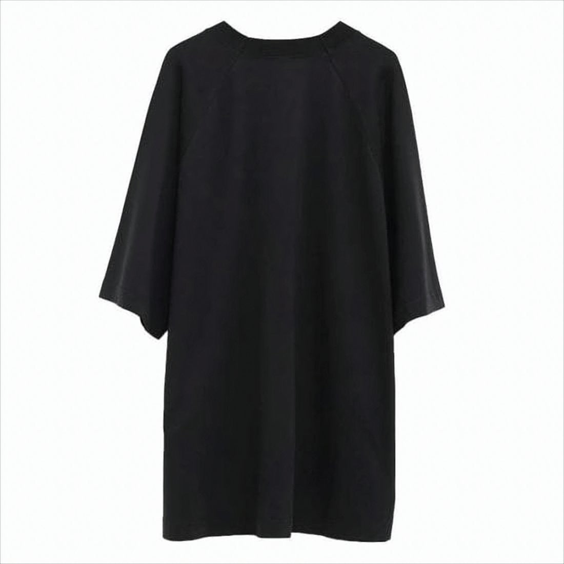 Relaxed Fit Black T-Shirt With Tonal Logo