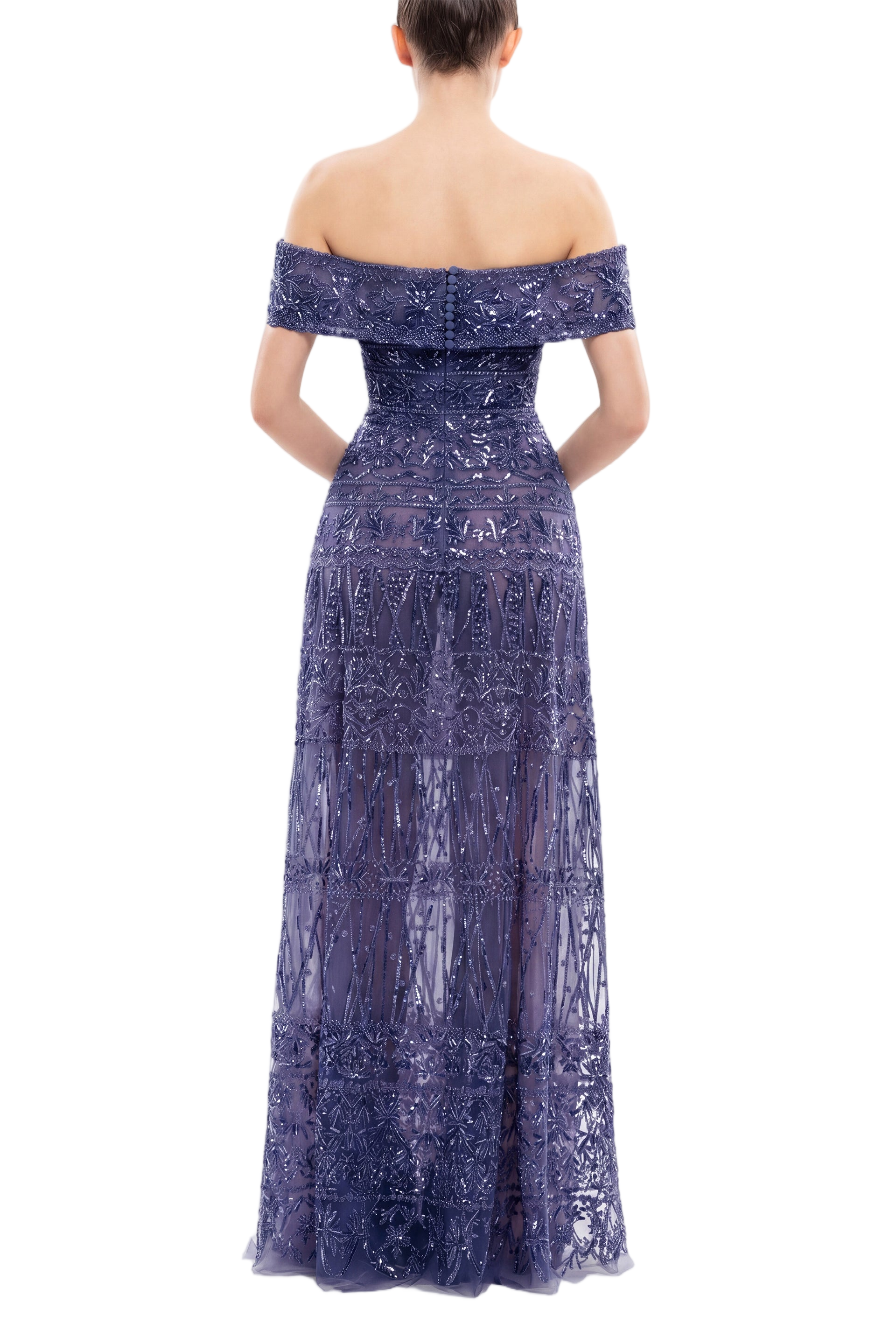 Beaded Tulle Dress