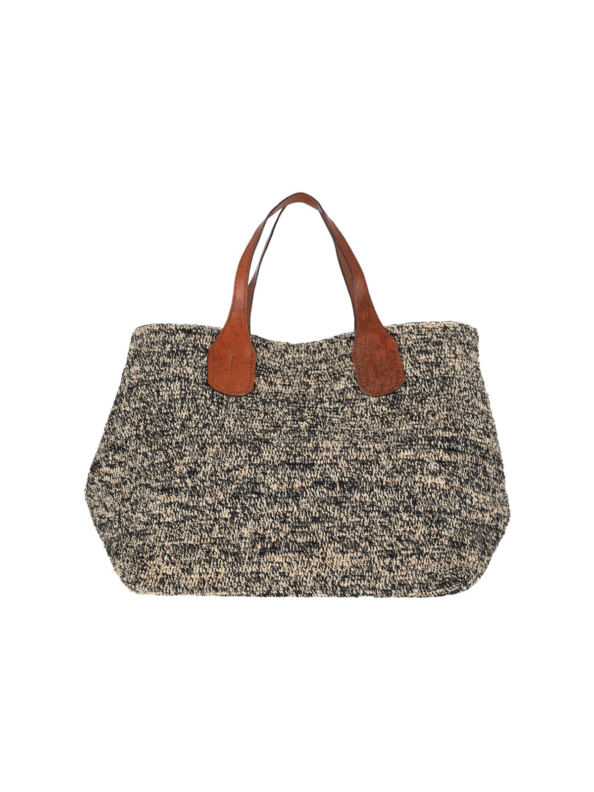 Multicolor Rio Woven Raffia Leather Tote