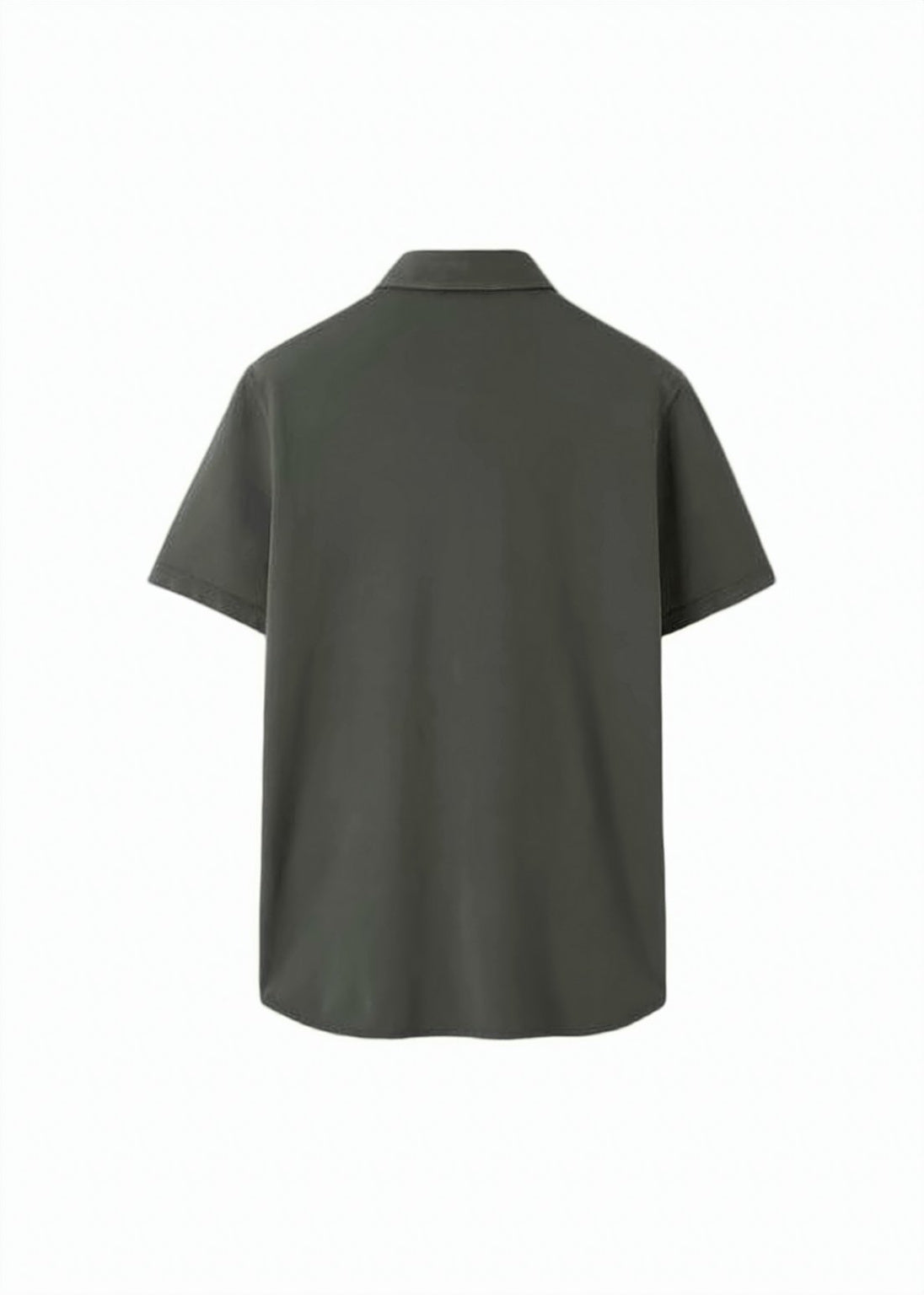 Short-Sleeved Polo Shirt With Classic Collar And Three-Button Placket