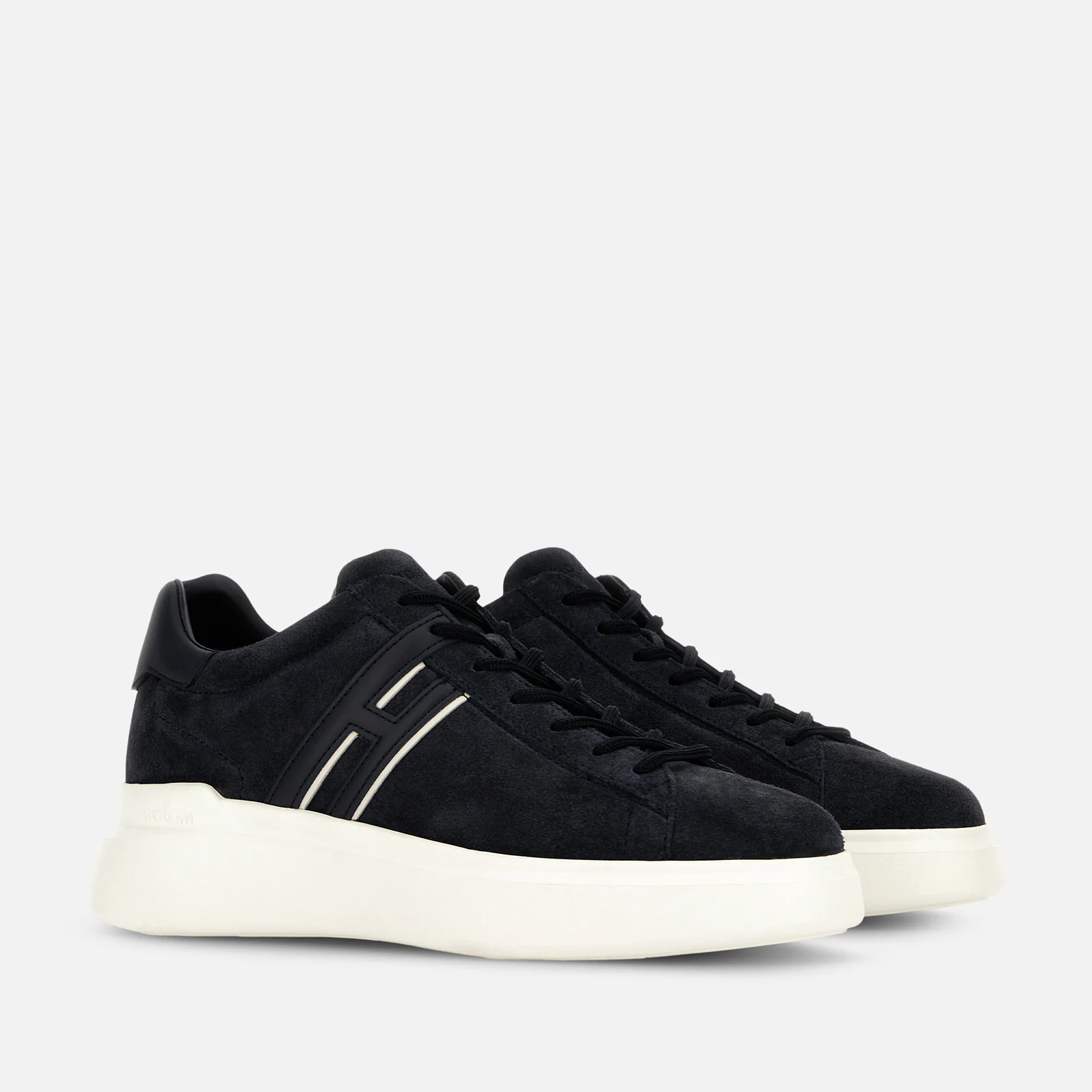Lace-Up Sneakers With Suede Upper