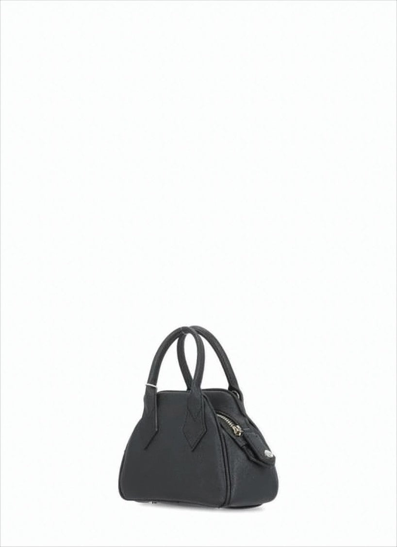Textured Synthetic Leather Crossbody Bag with Metallic Emblem