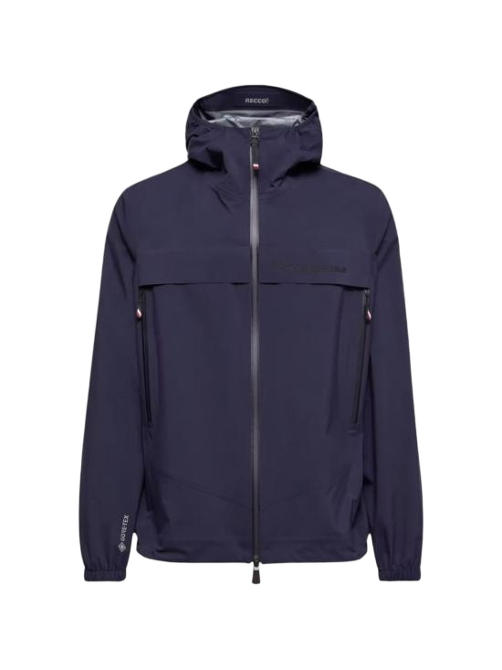 Blue Front-Zipper Jacket