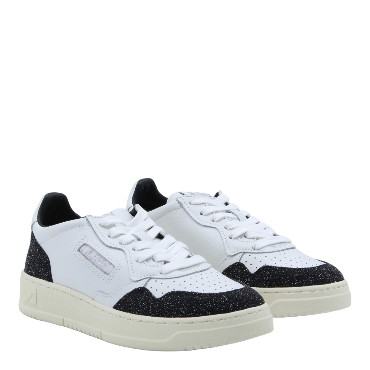 Low-Top White Leather Sneakers