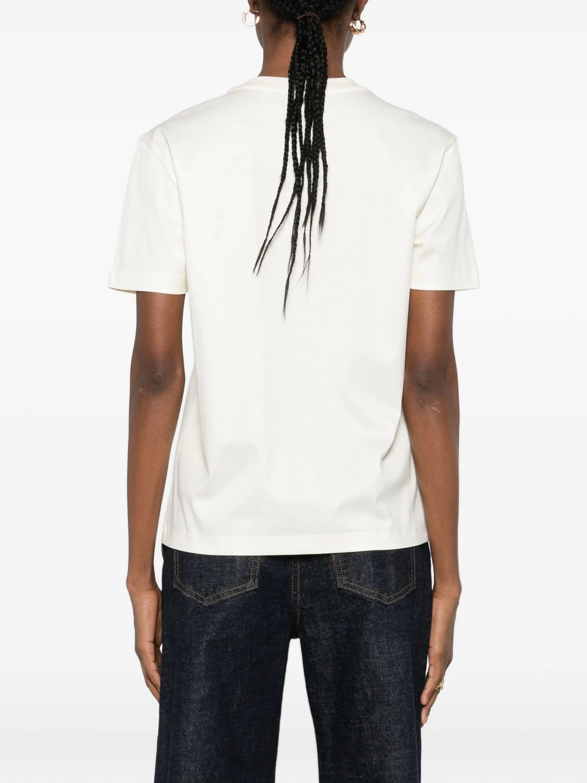 Nigthfly Off-White Abstract Butterfly Graphic T-Shirt