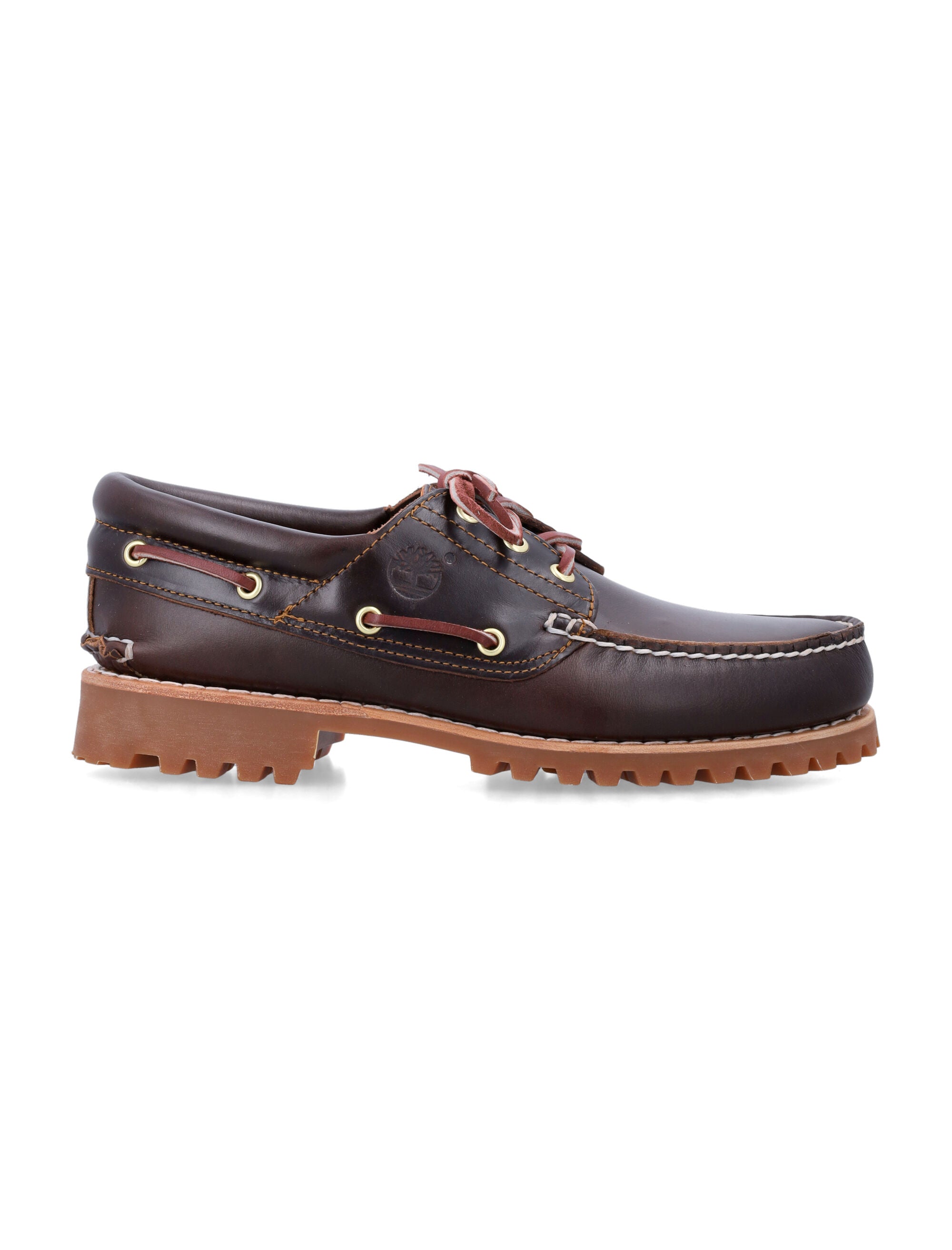 3-Eye Lug Boat Shoes With Handsewn Leather Craftsmanship