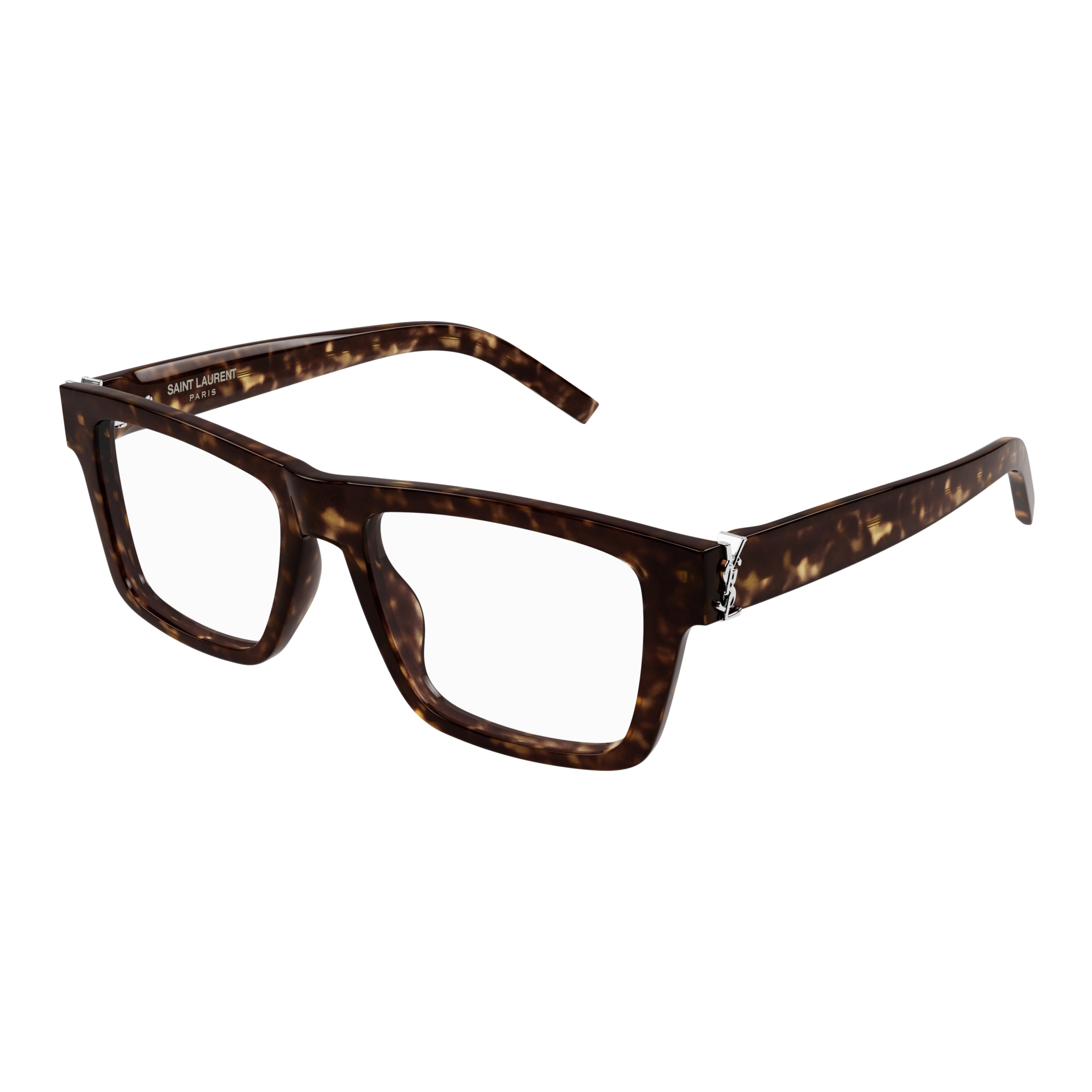 Sl M10_B Bold Rectangular Tortoiseshell Frame Eyeglasses