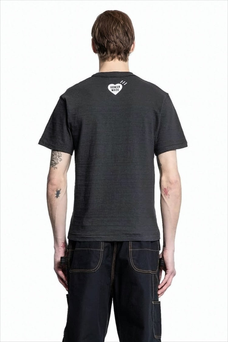 Short-Sleeve Crew Neck T-Shirt with Bold Graphic Print