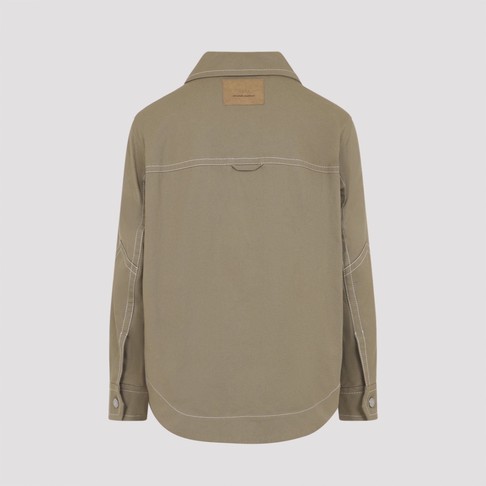 Cotton Casual Jacket with Structured Collar