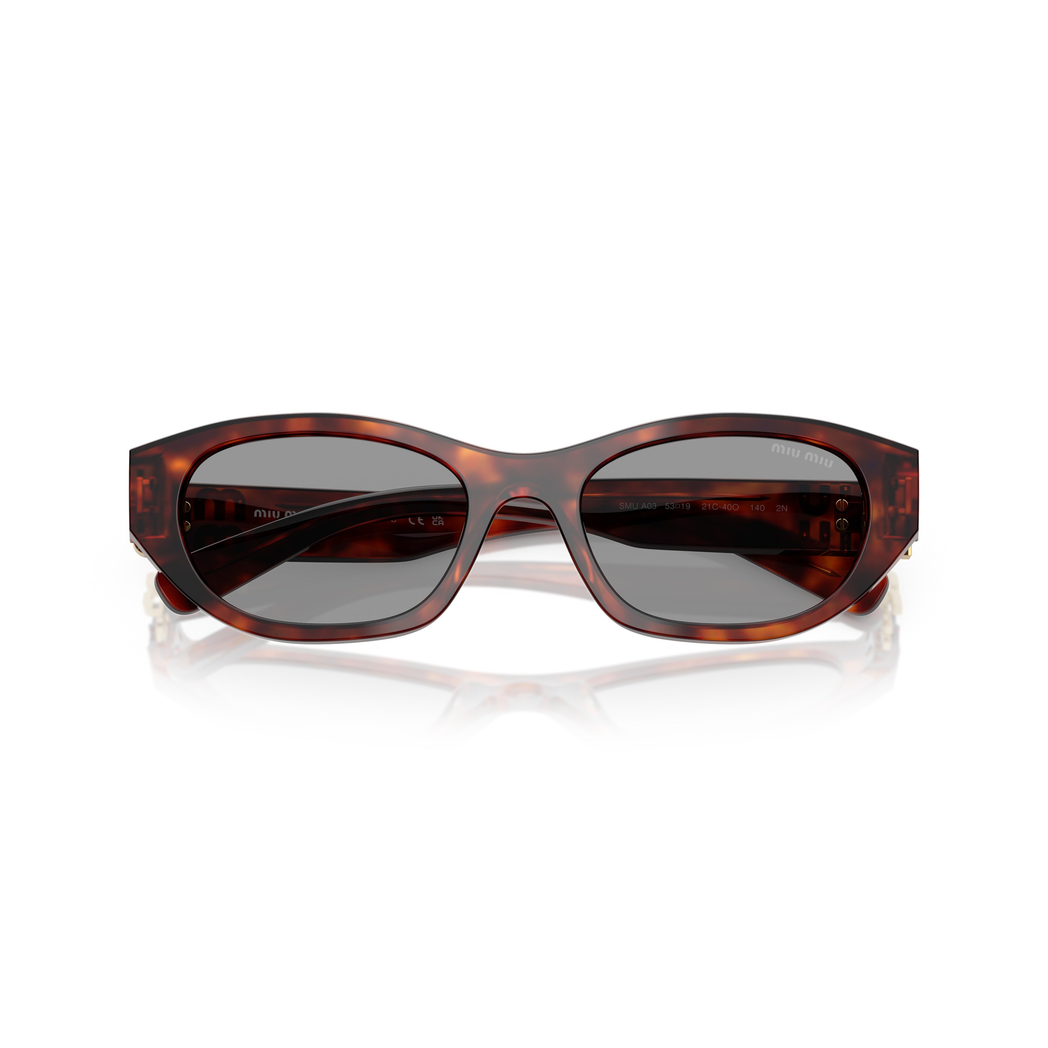 0mu A03s Tortoiseshell Oval Frame Sunglasses
