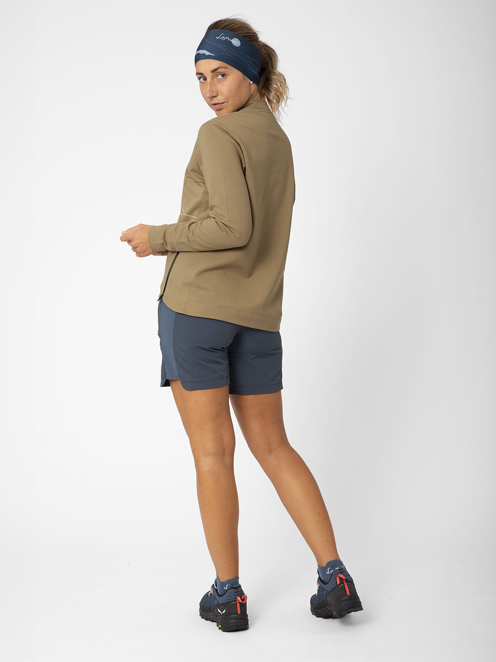 Brown Erika Arty Relaxed High Sweater