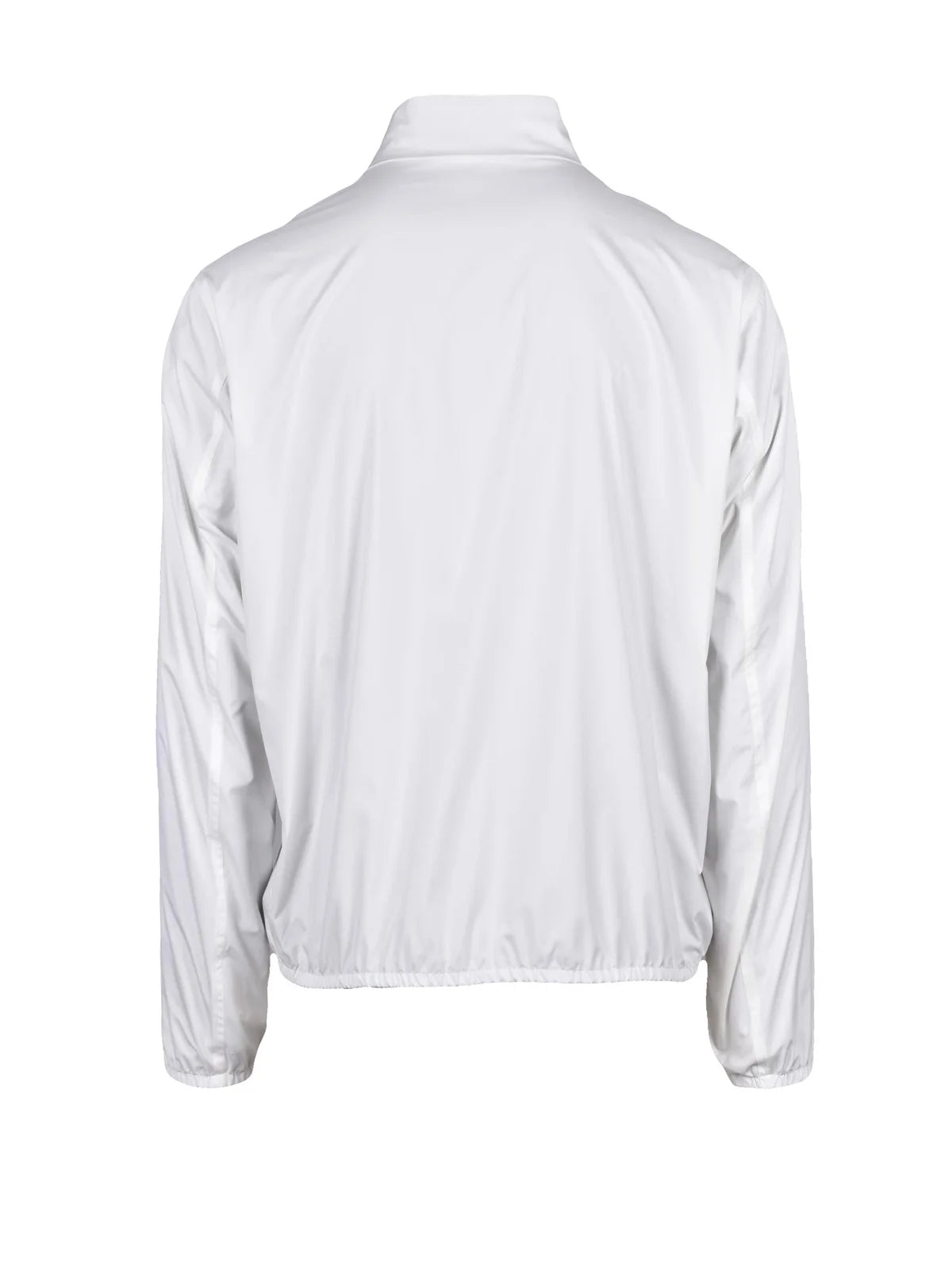 White Polyester Men Nylon Jacket