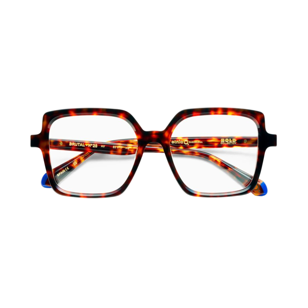 Brutal No.28 Oversized Tortoiseshell Square Frame Eyeglasses