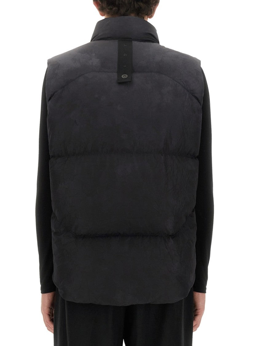 Casual Black Jacket With High Collar