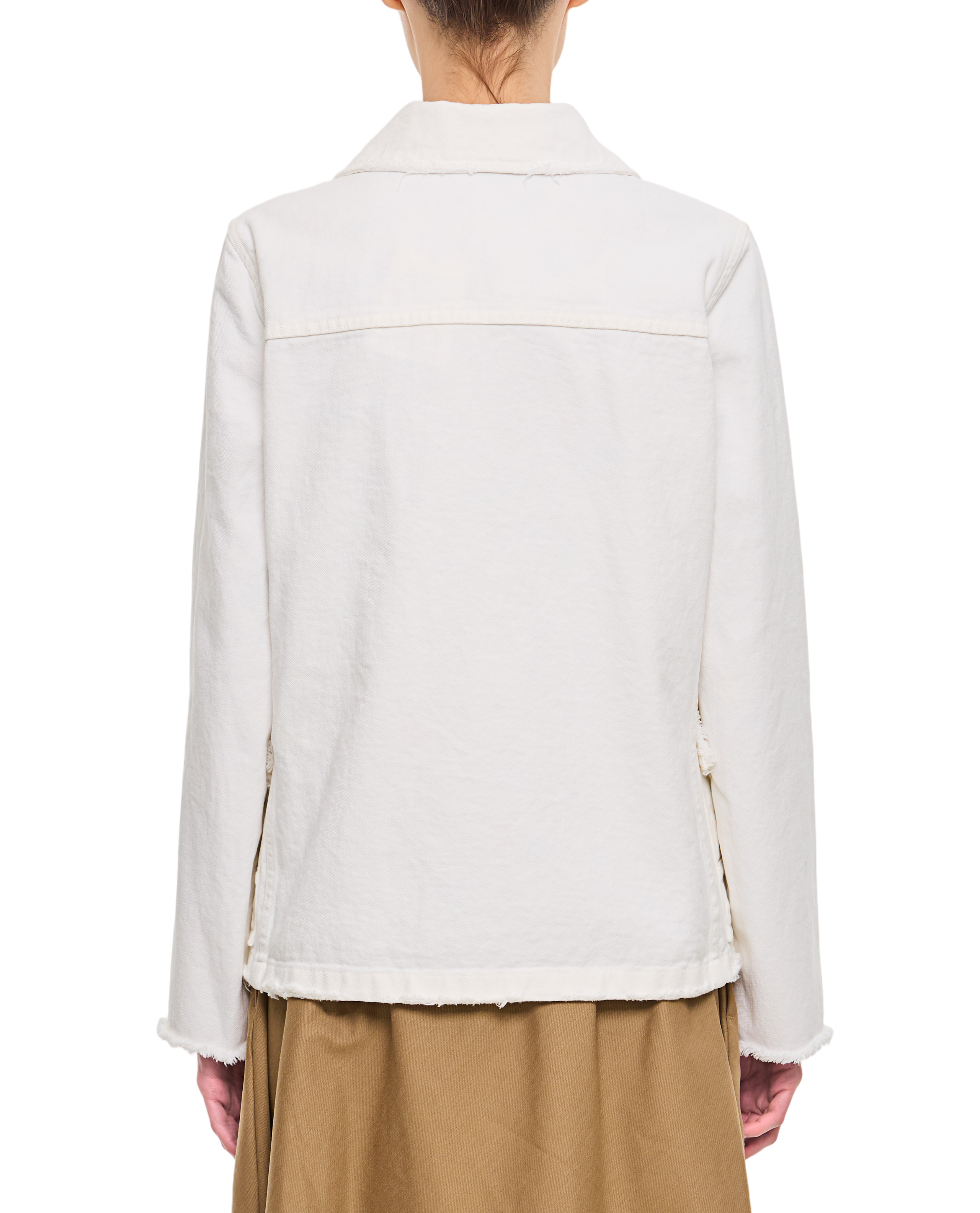 Boxy-Fit Cotton Jacket With Three-Hook Fastening