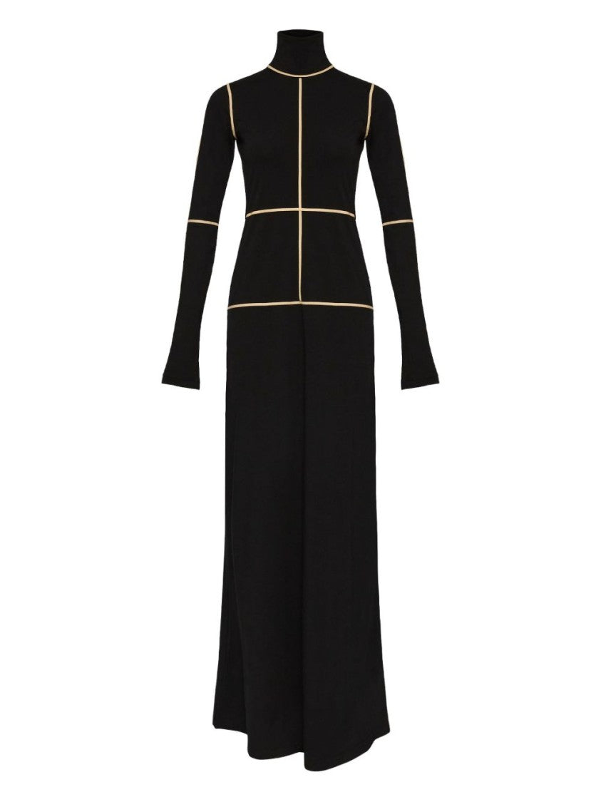 Long Black Fitted Dress