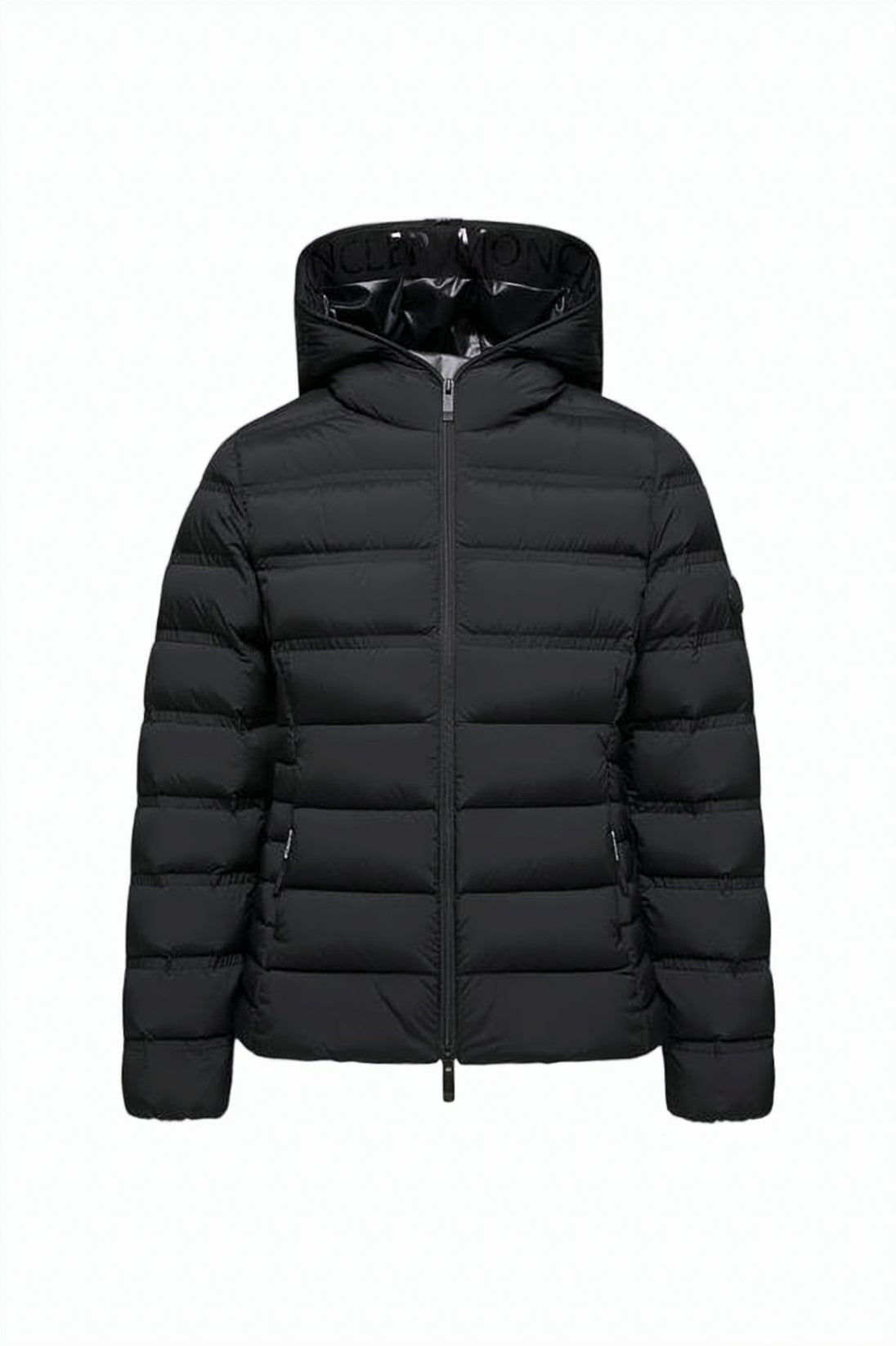 Quilted Lightweight Padded Jacket With Textured Knit Detail