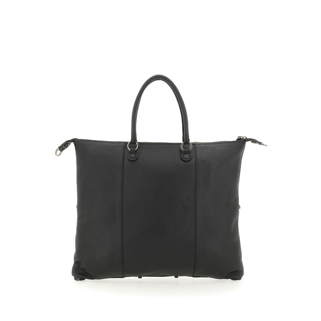 Textured Leather Tote Bag with Transformative Design