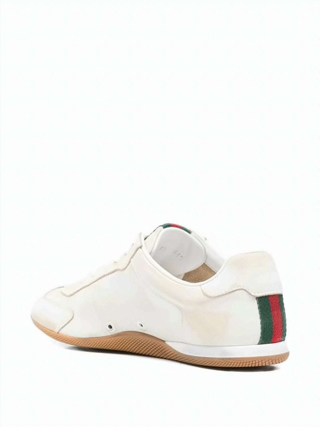 Low-Profile Leather Sneakers With Signature Stripes