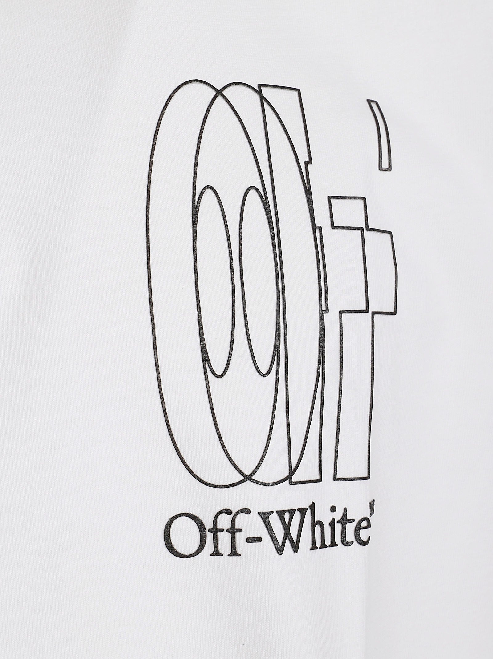 White Short-Sleeve T-Shirt with Graphic Designs