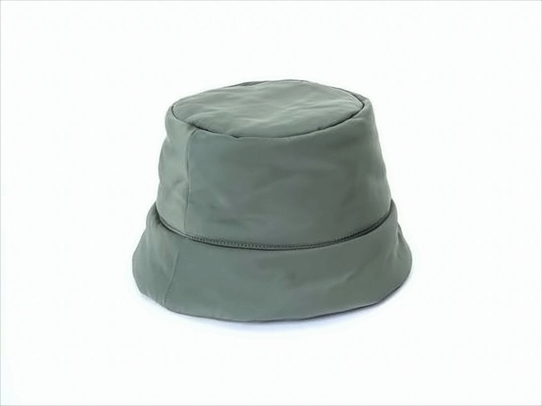Nylon Bucket Hat with Tonal Embroidered Logo