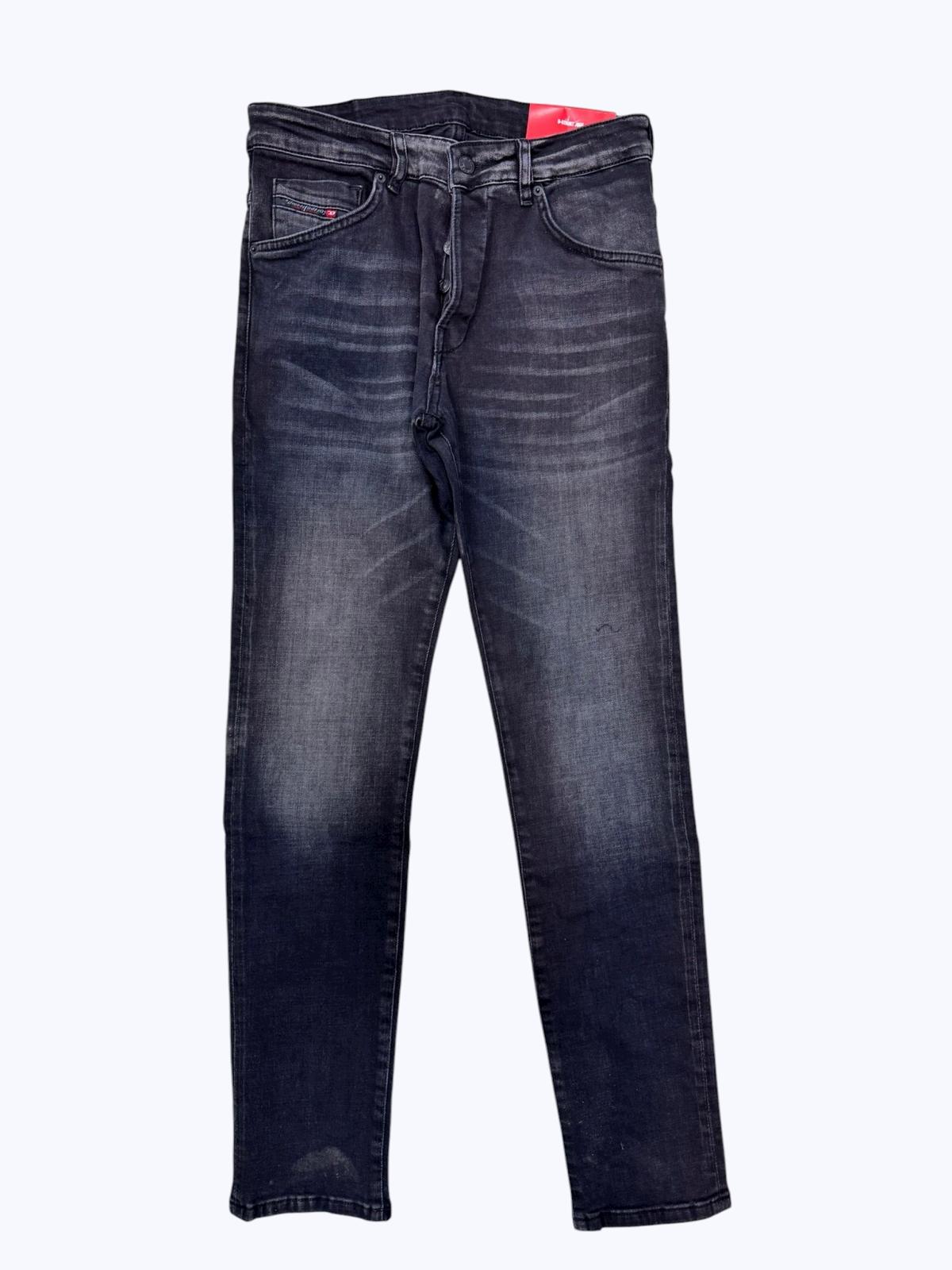 Slim-Fit Jeans with Faded Black Wash