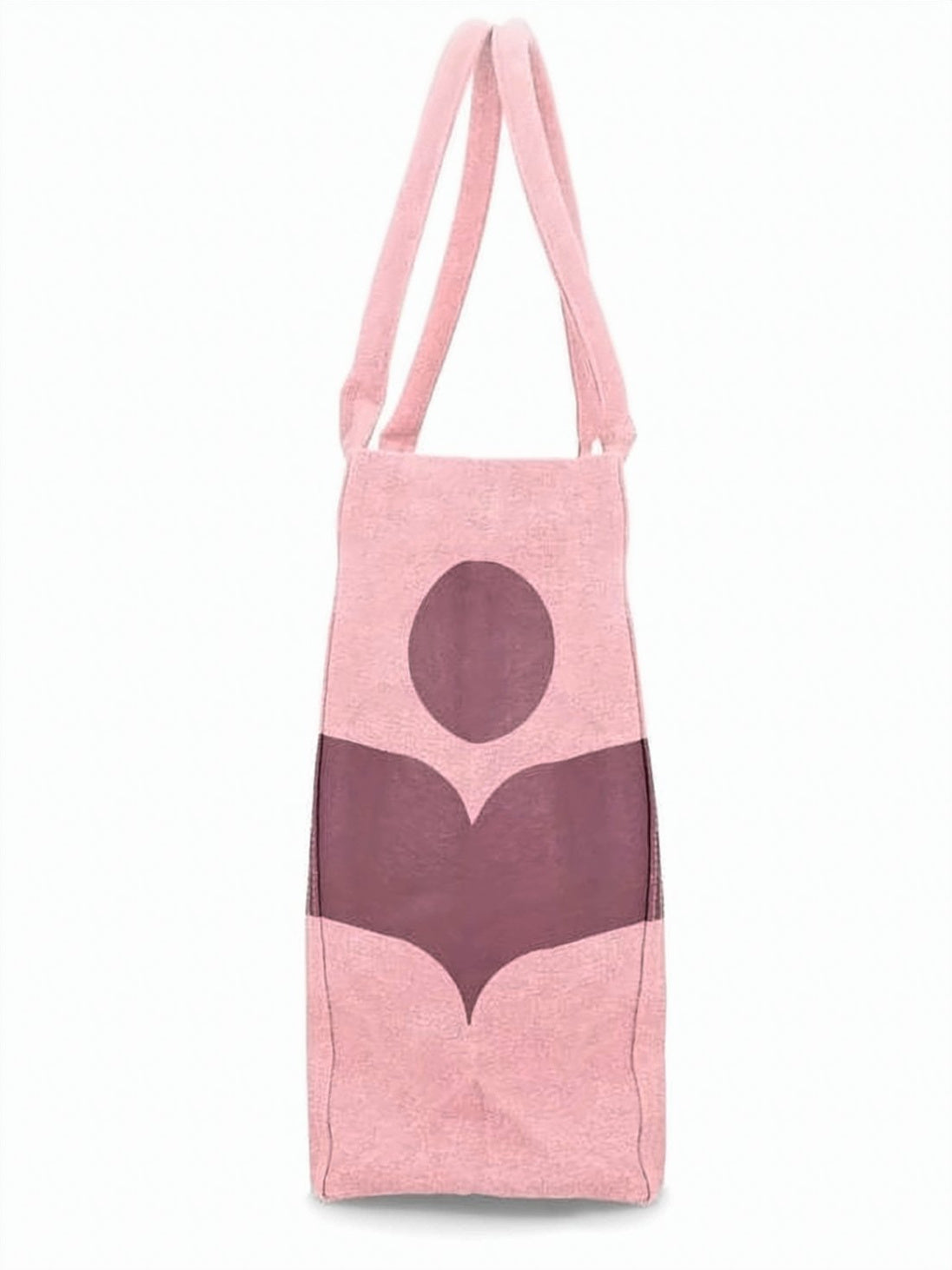 Light Pink Geometric Print Shoulder Bag