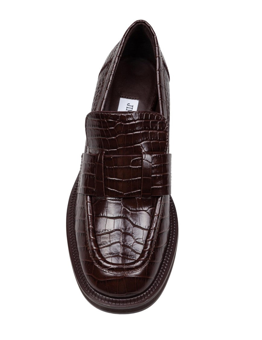 Tylor Loafer In Crocodile Print Leather