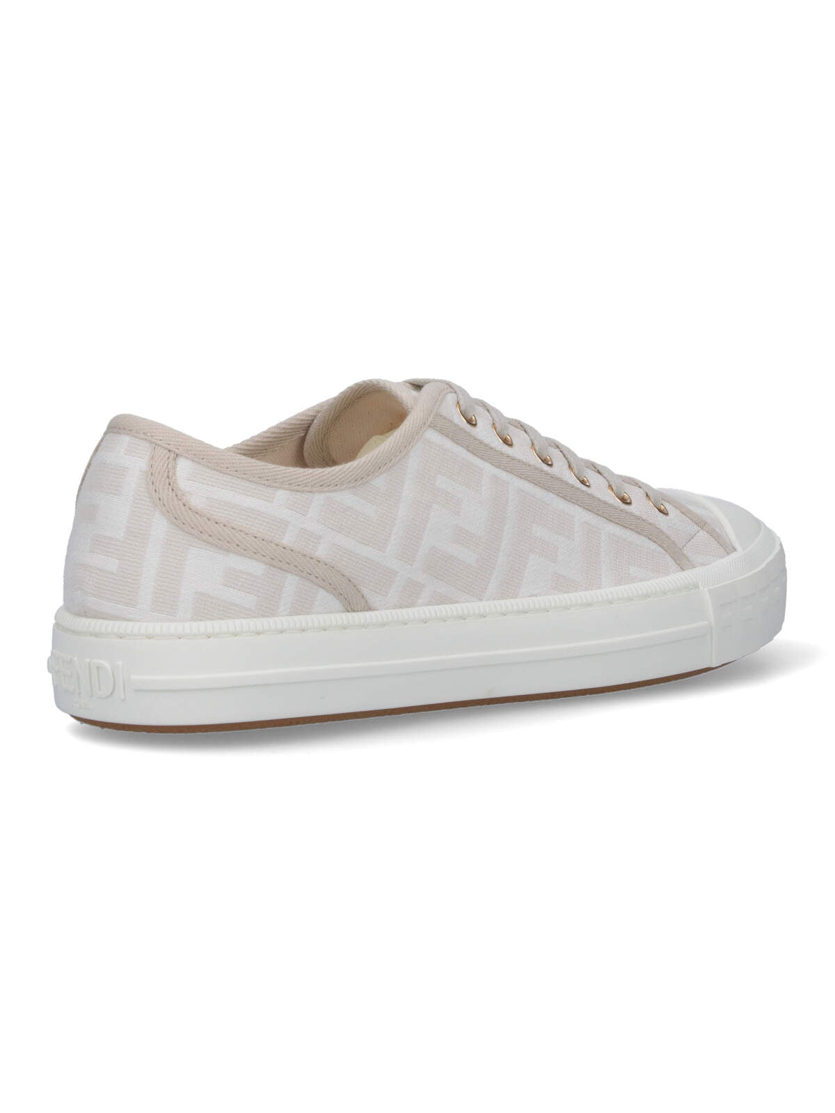 White Domino FF Jacquard Sneakers