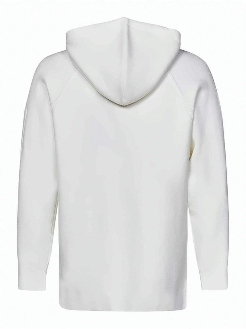 Minimalist Wool-Blend Hoodie With Distinctive Lens Detail