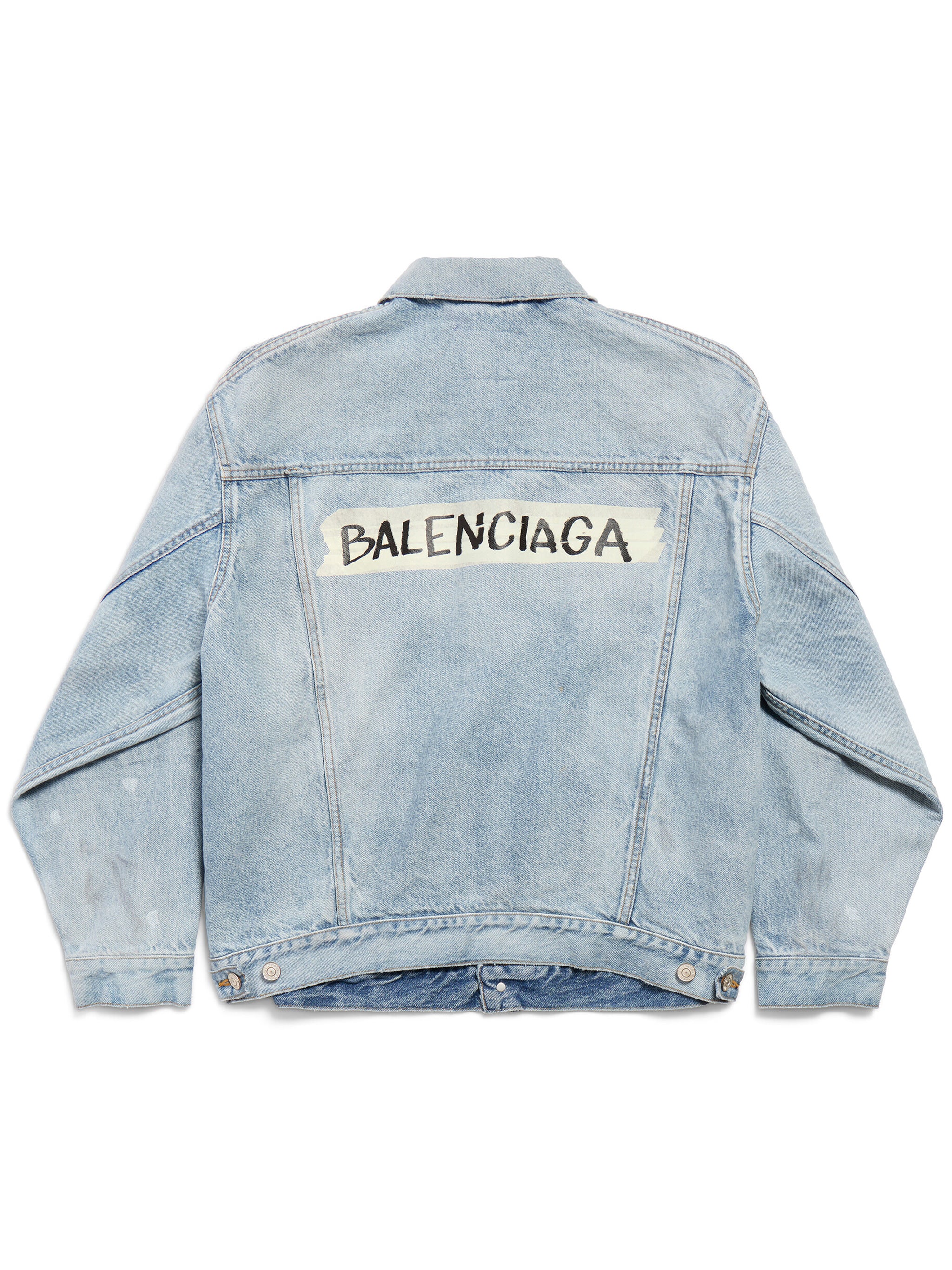 Light Wash Regular Back Patch Jacket