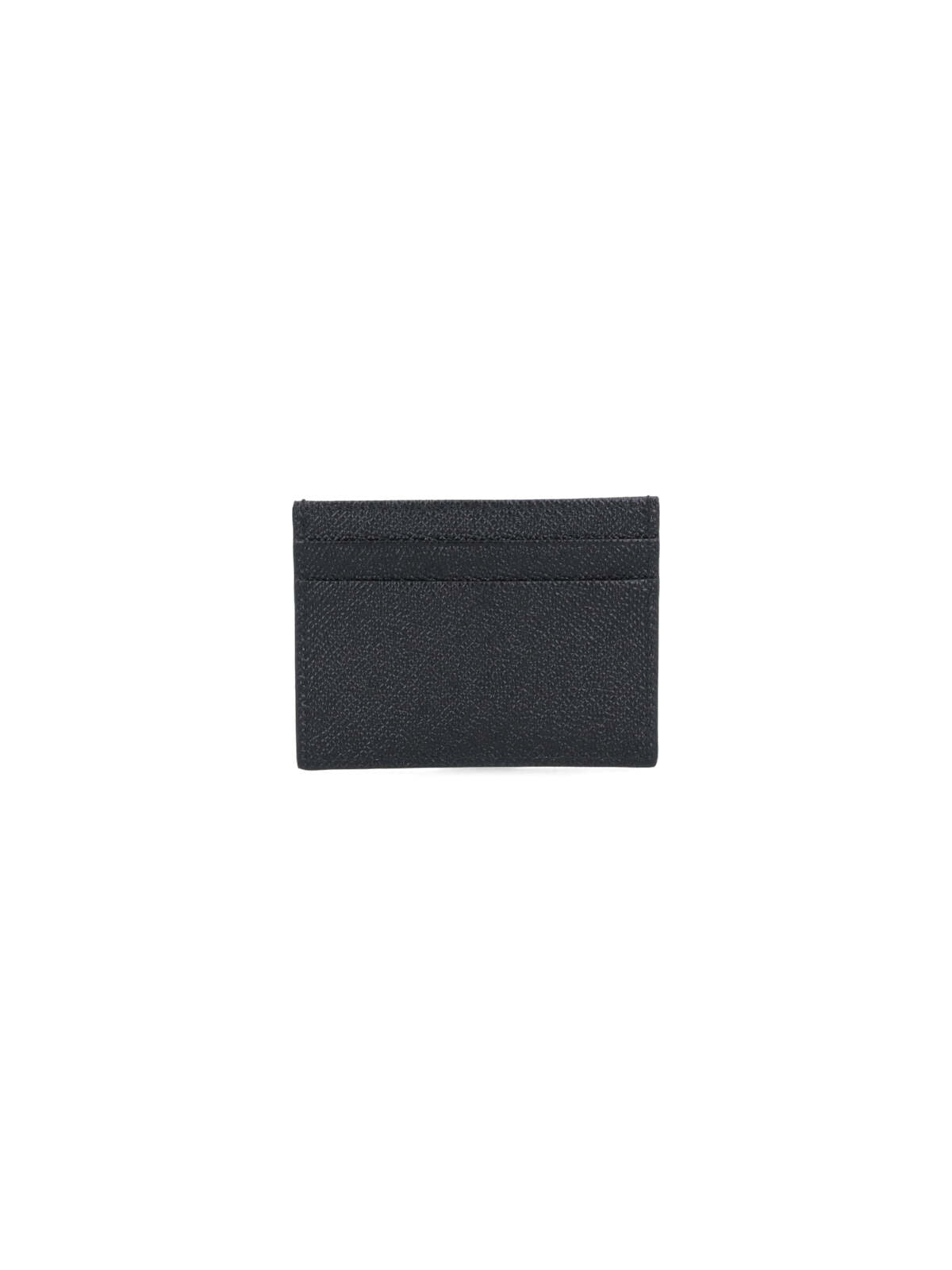 Textured Black Calf Leather Cardholder