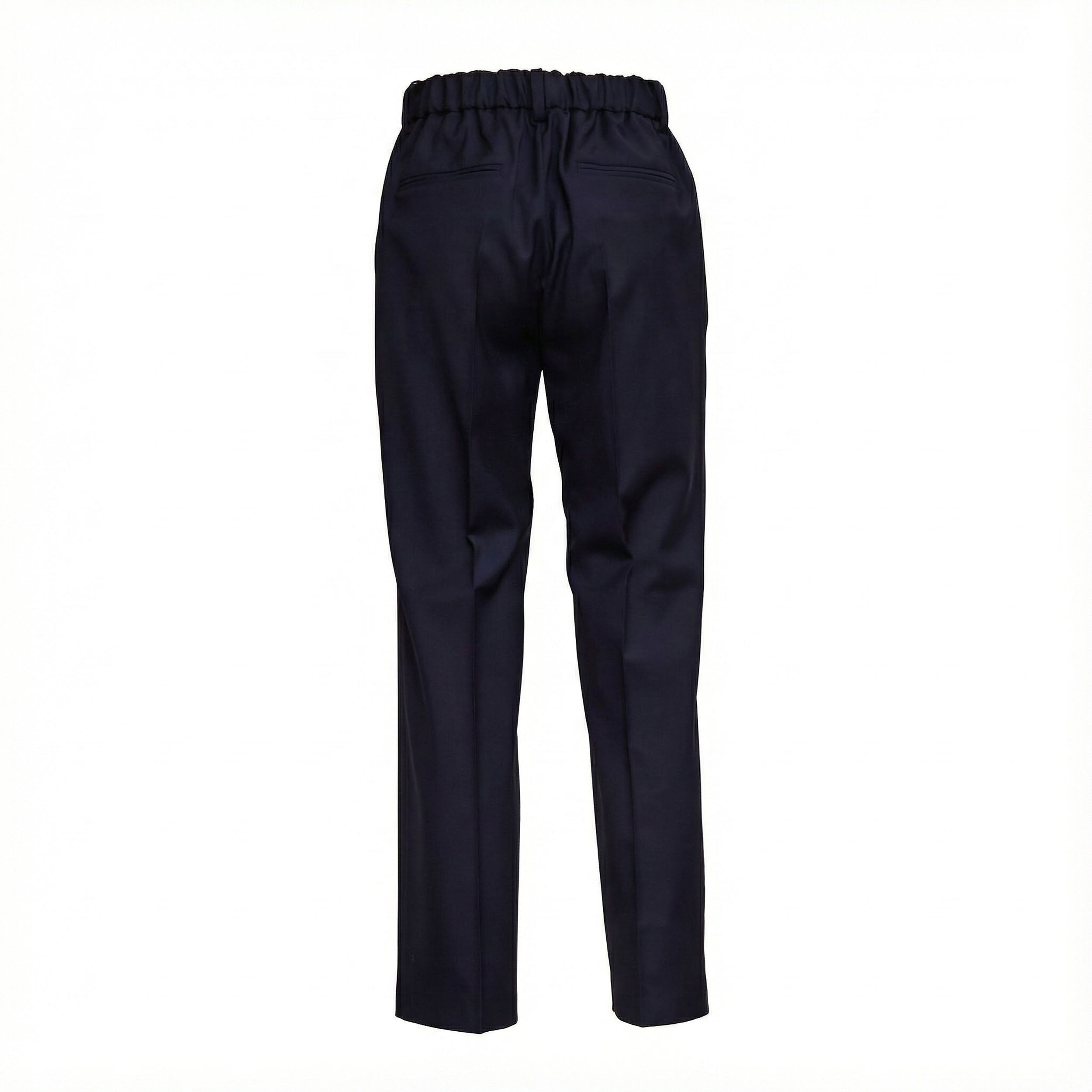 Mid/High-Rise Wool Trousers