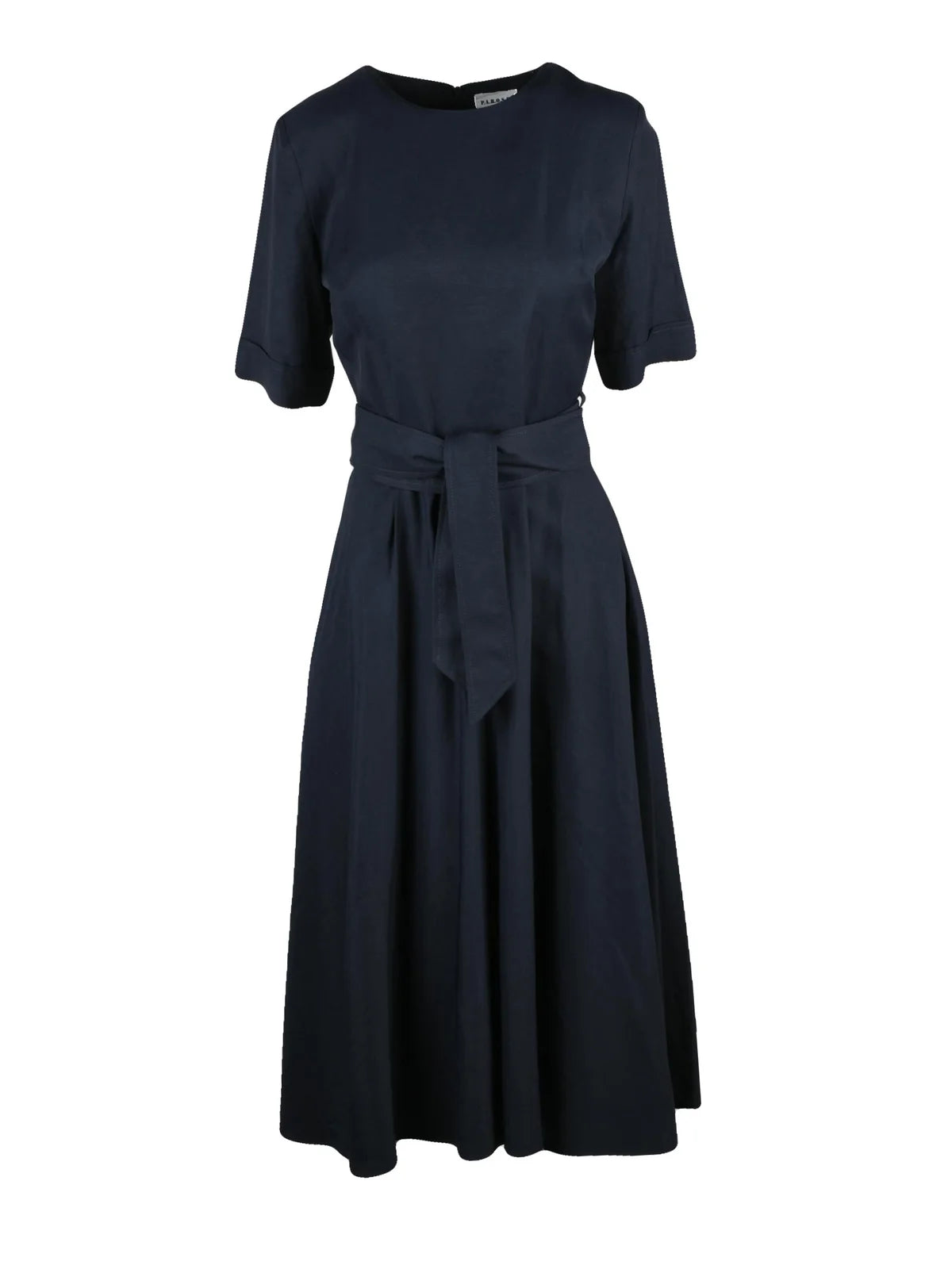 Blue Viscose Linen Women's Dress