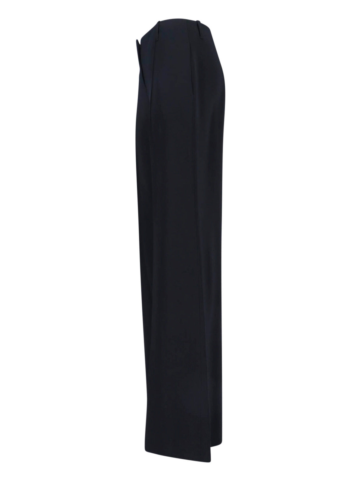 Black Wide Leg Viscose Pants