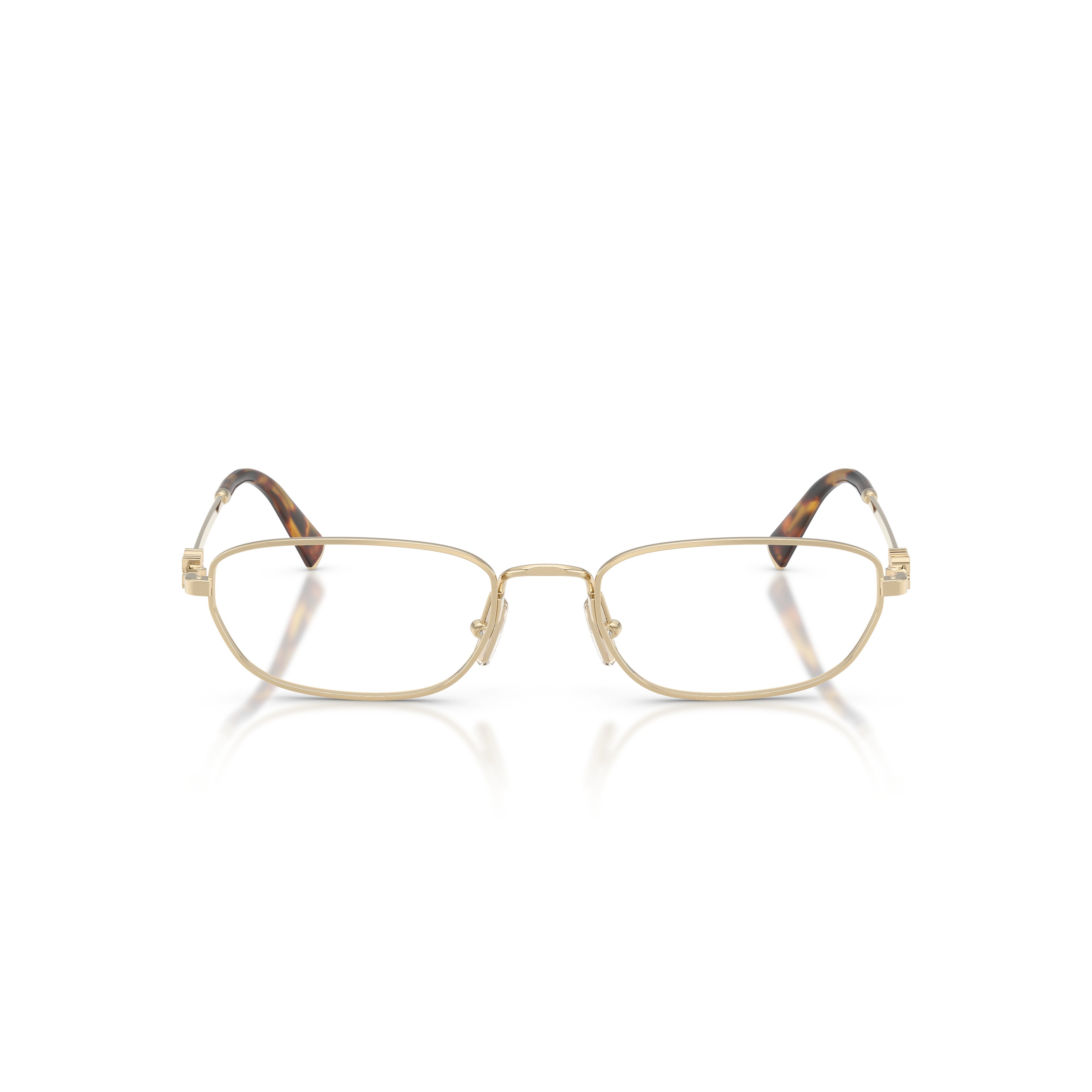 0mu 52zv Rectangular Gold-tone Eyeglasses
