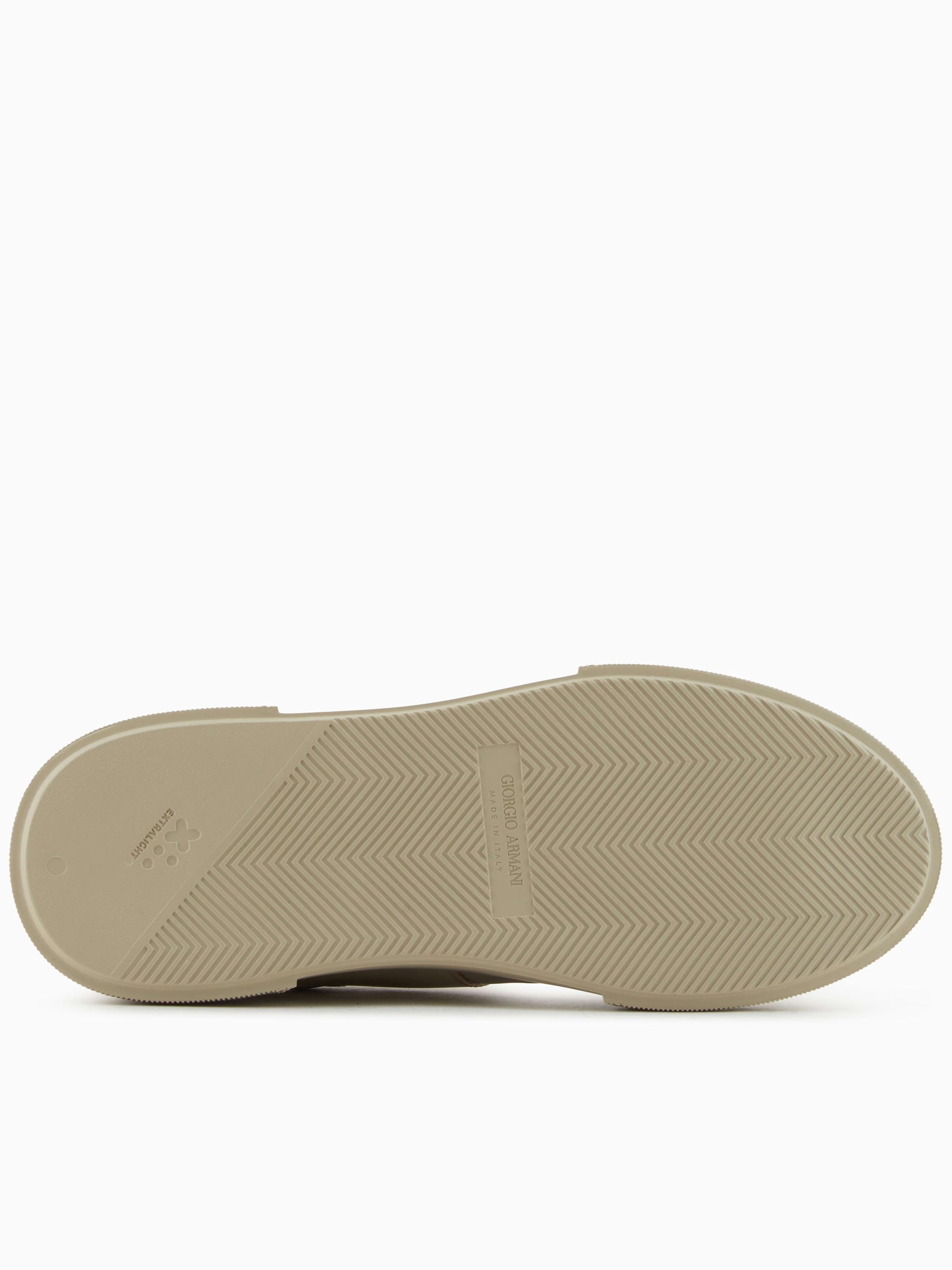 Minimalist Smooth Leather GA Logo Sneakers