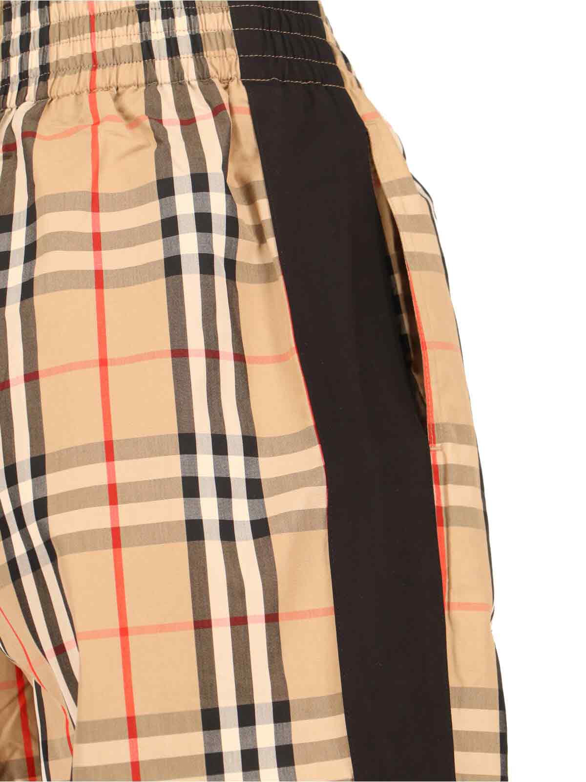 'Check' Shorts – Beige