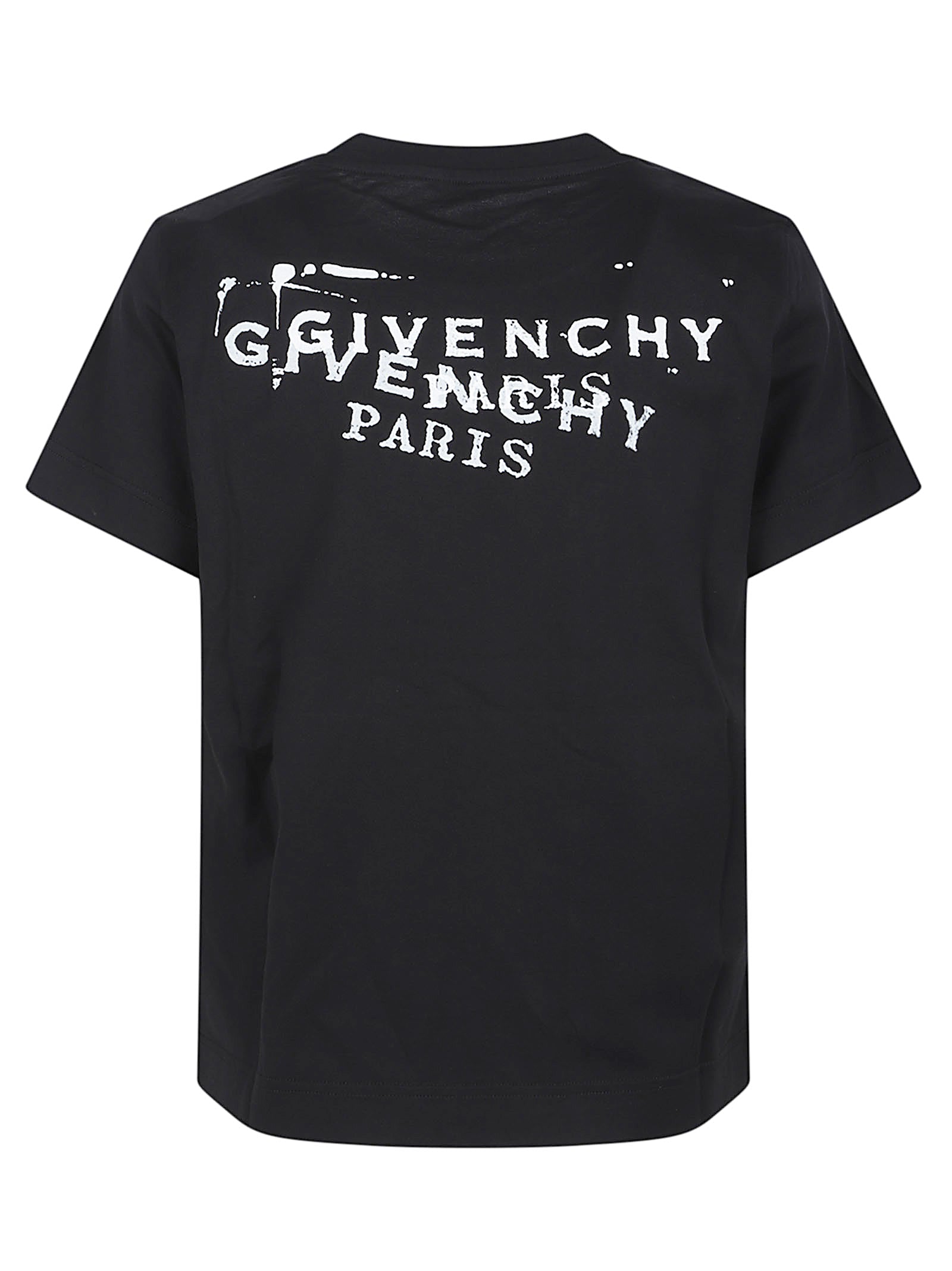 Relaxed Fit Black Cotton Crewneck T-Shirt
