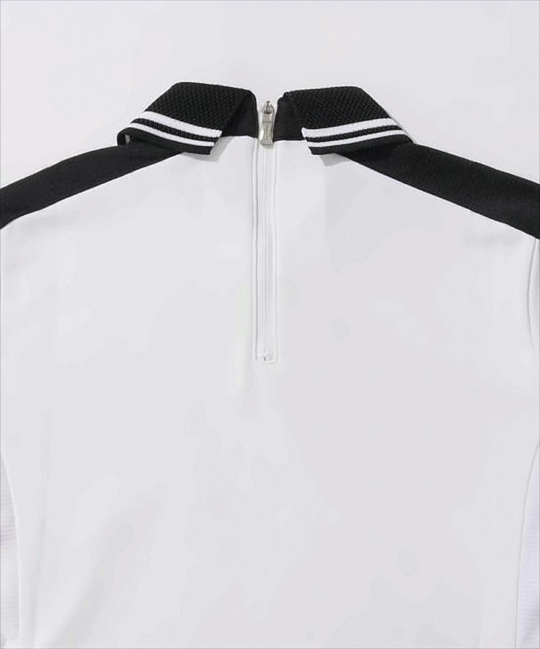 Short-Sleeved Polo Shirt with Striped Collar