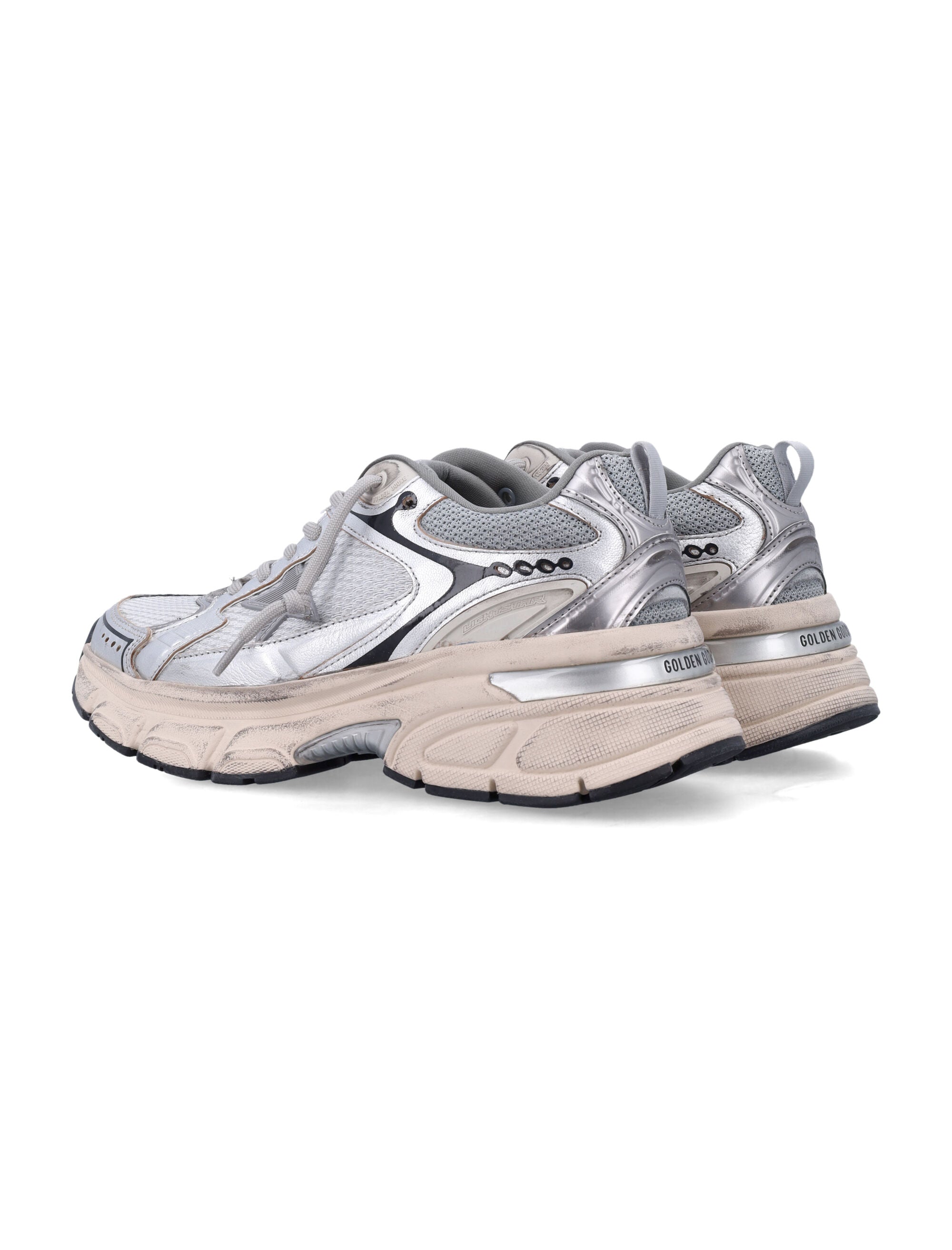 Golden Goose Lightstar Women'S Mesh And Nappa Sneakers
