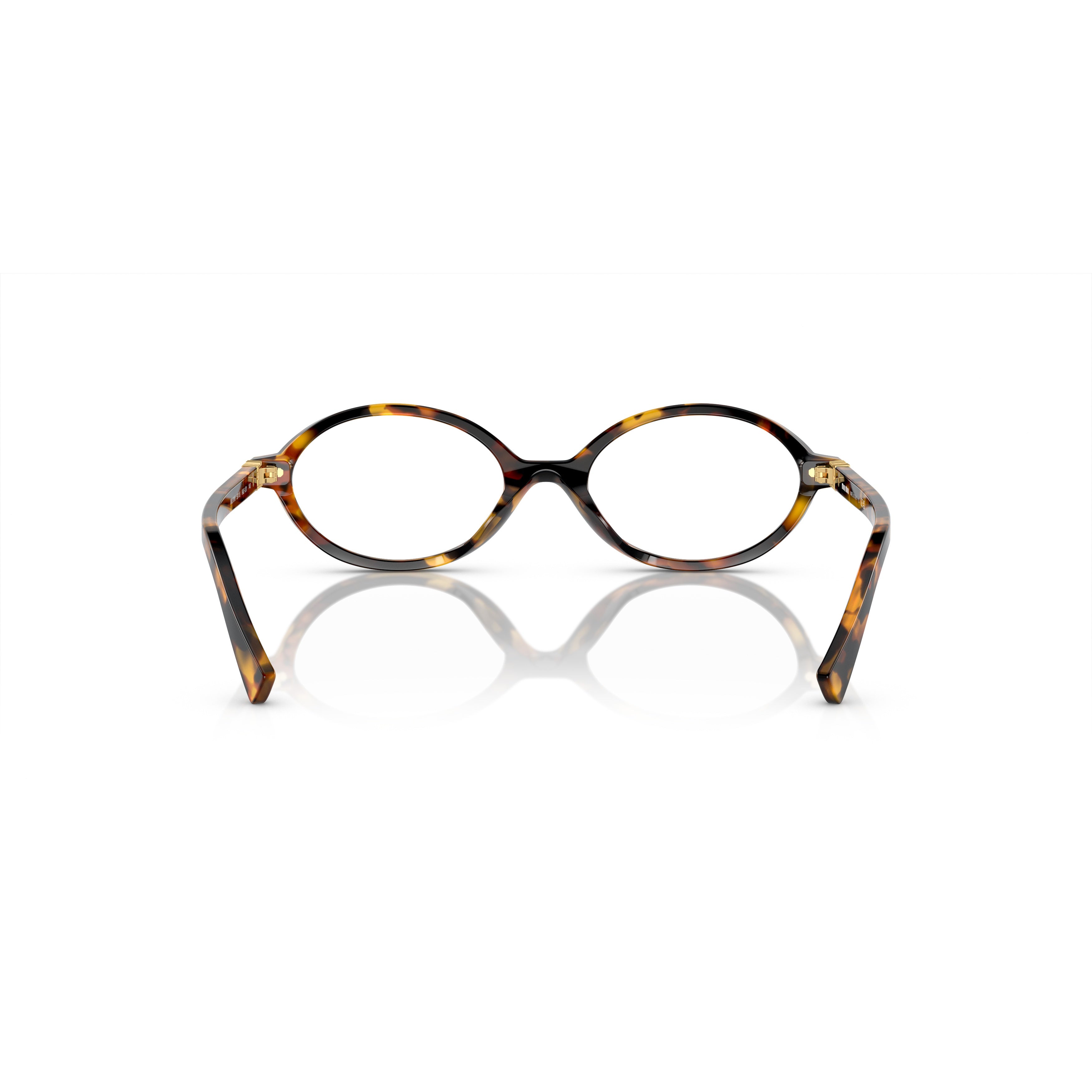 0mu 01xv Tortoiseshell Oval Sunglasses with Glossy Acetate Finish