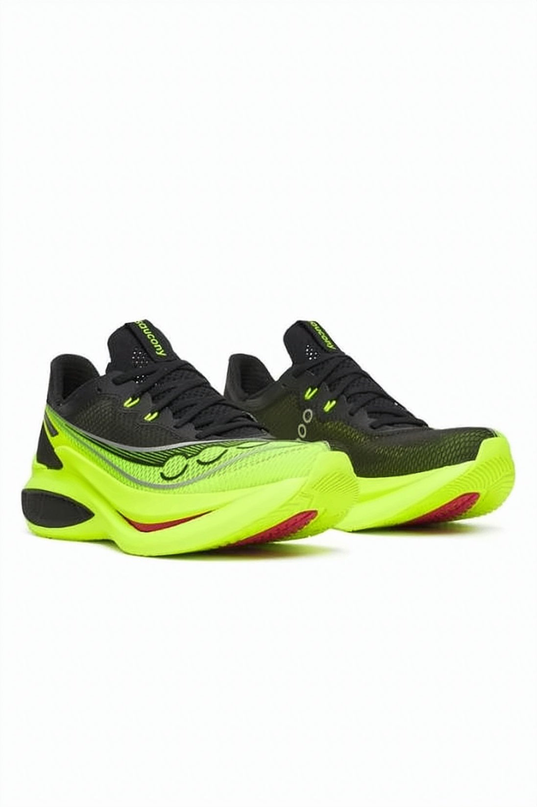 Aerodynamic Green Sneakers With Cushioned Sole