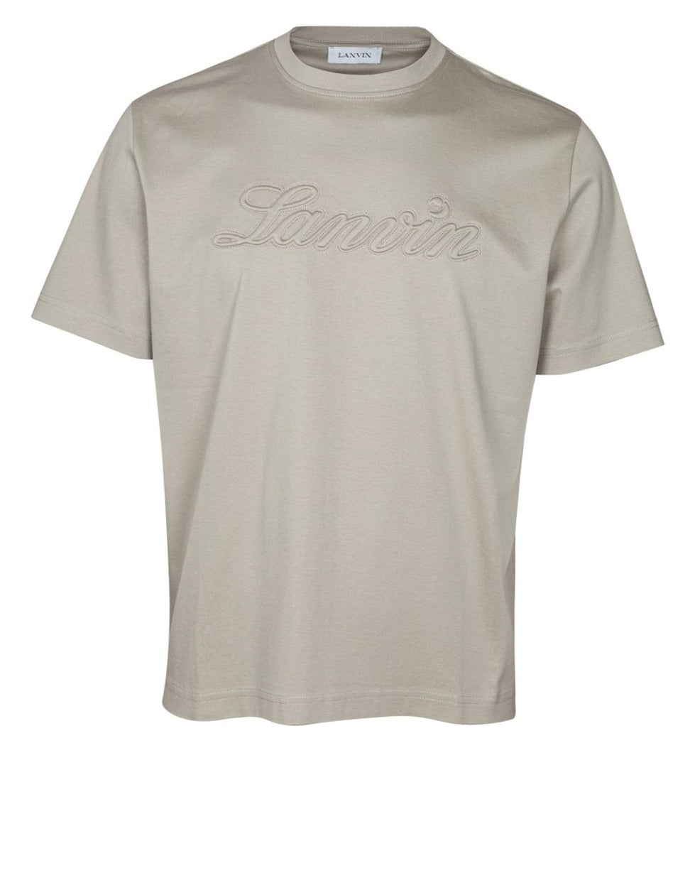 Denim T-Shirt With Embroidered Logo
