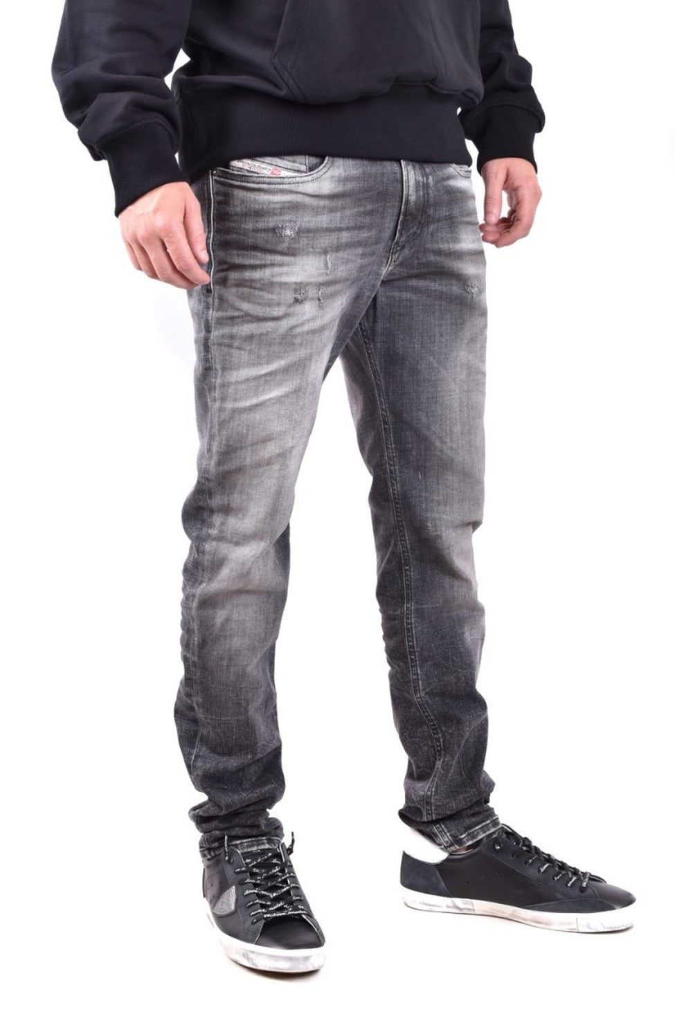 Grey Cotton Jeans
