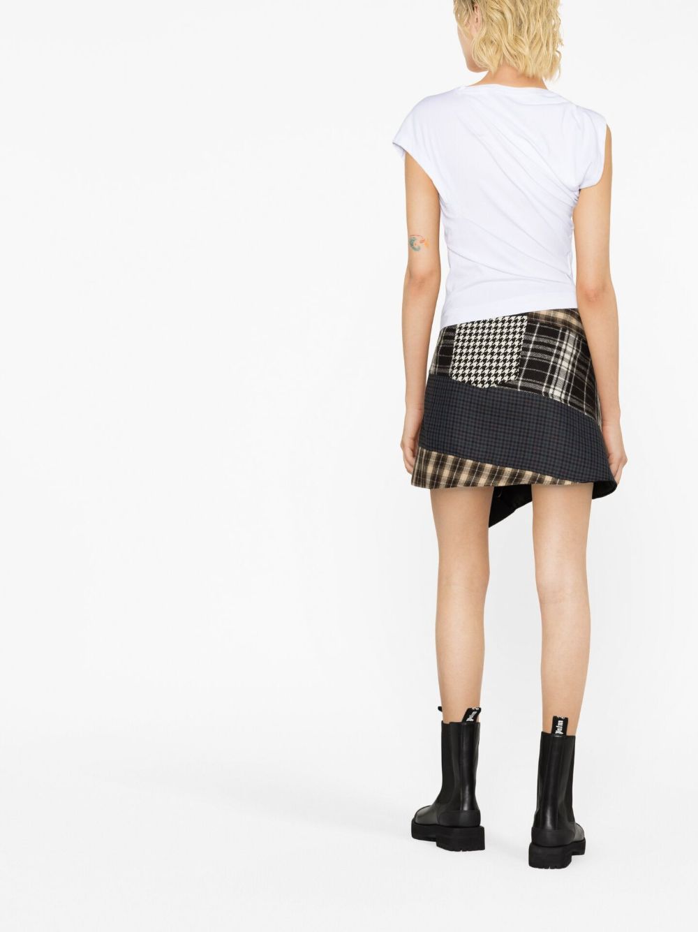 Asymmetric Organic Cotton Top With Gathered Detailing